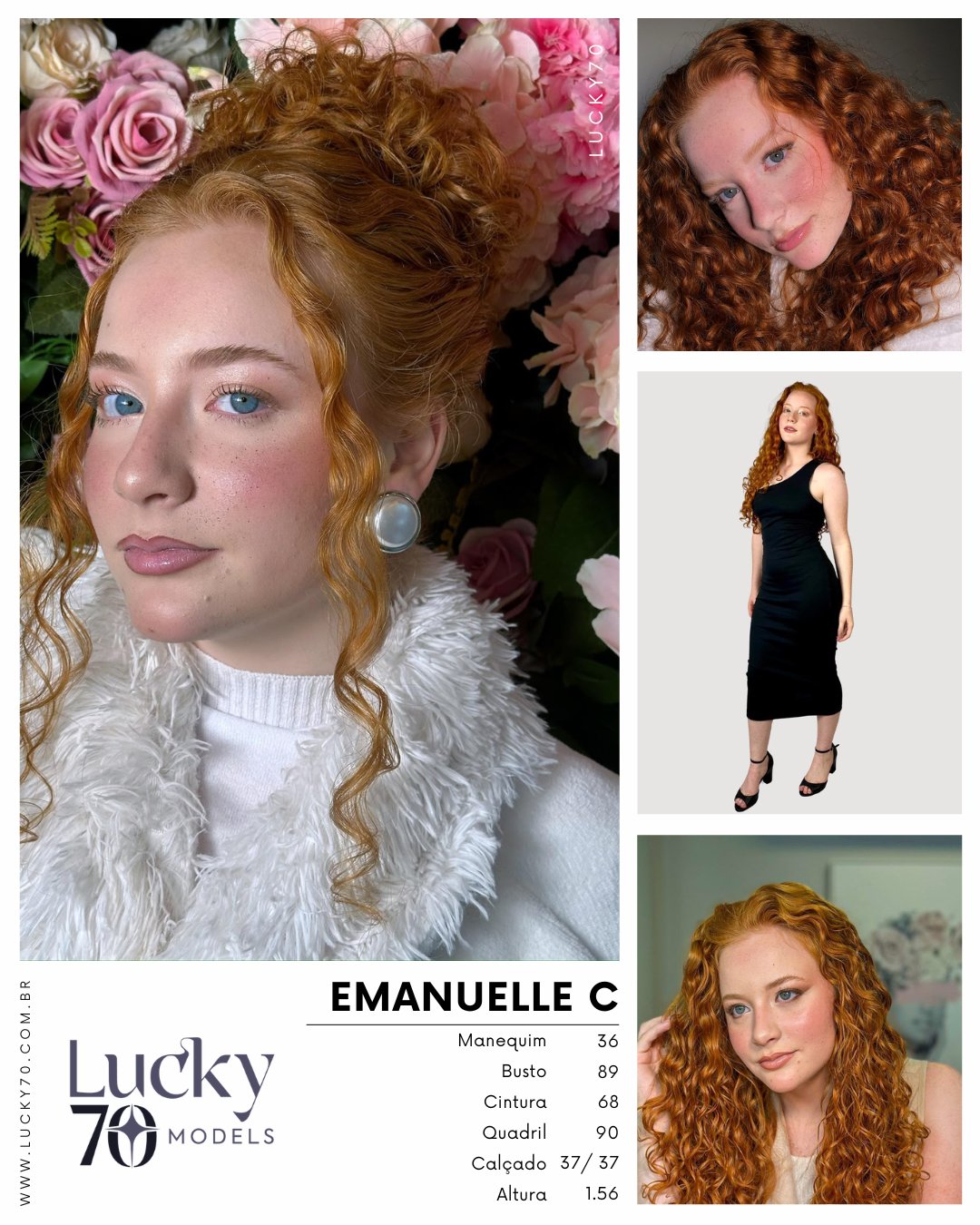 Modelo profissional EMANUELLE C na Lucky70