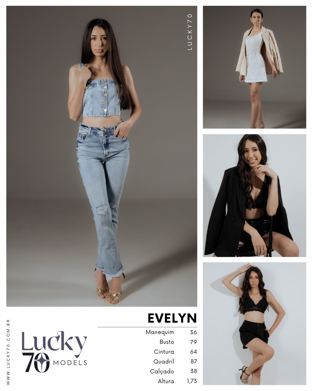 Modelo profissional EVELYN na Lucky70