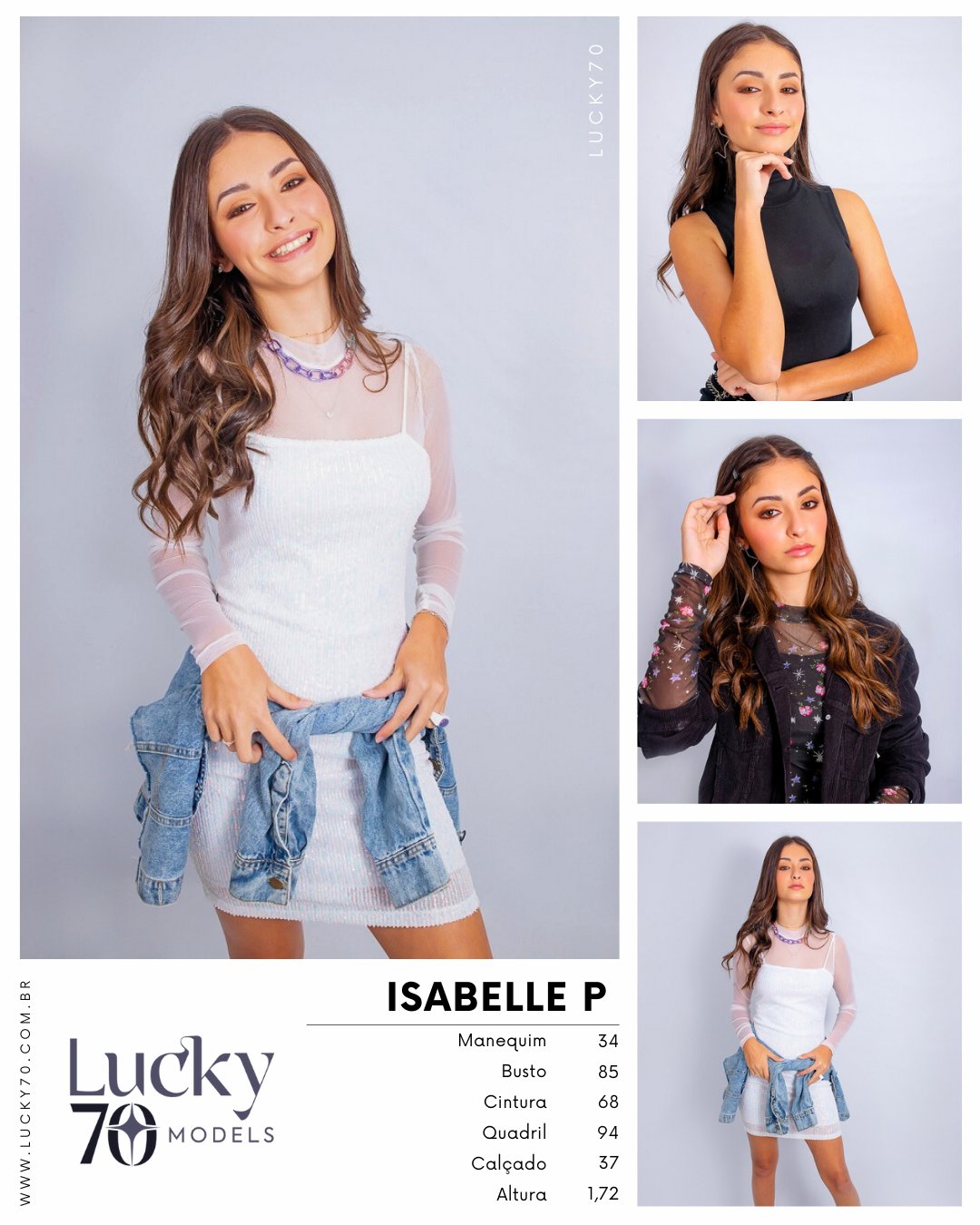 Modelo profissional ISABELLE P na Lucky70