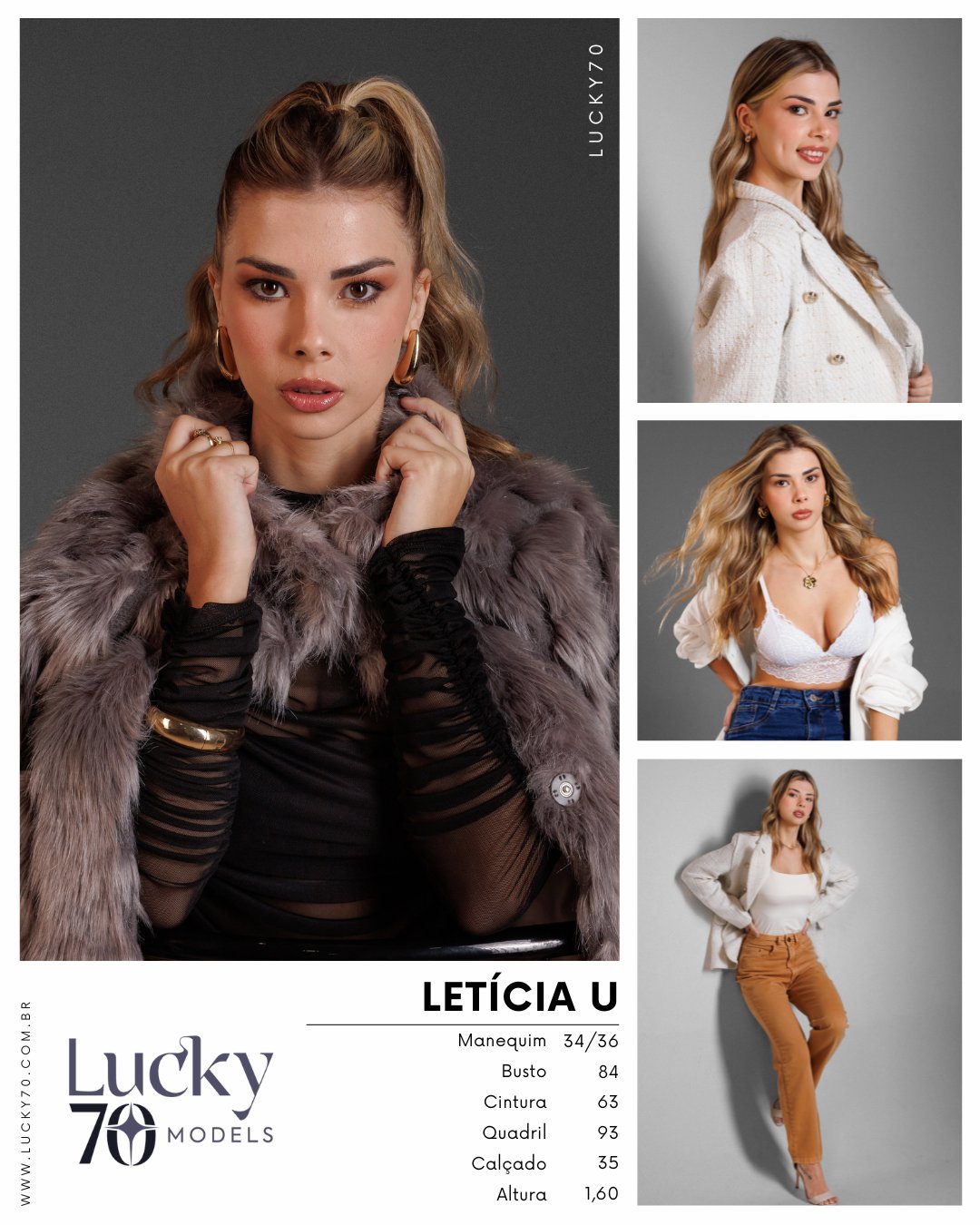 Modelo profissional LETÍCIA U na Lucky70