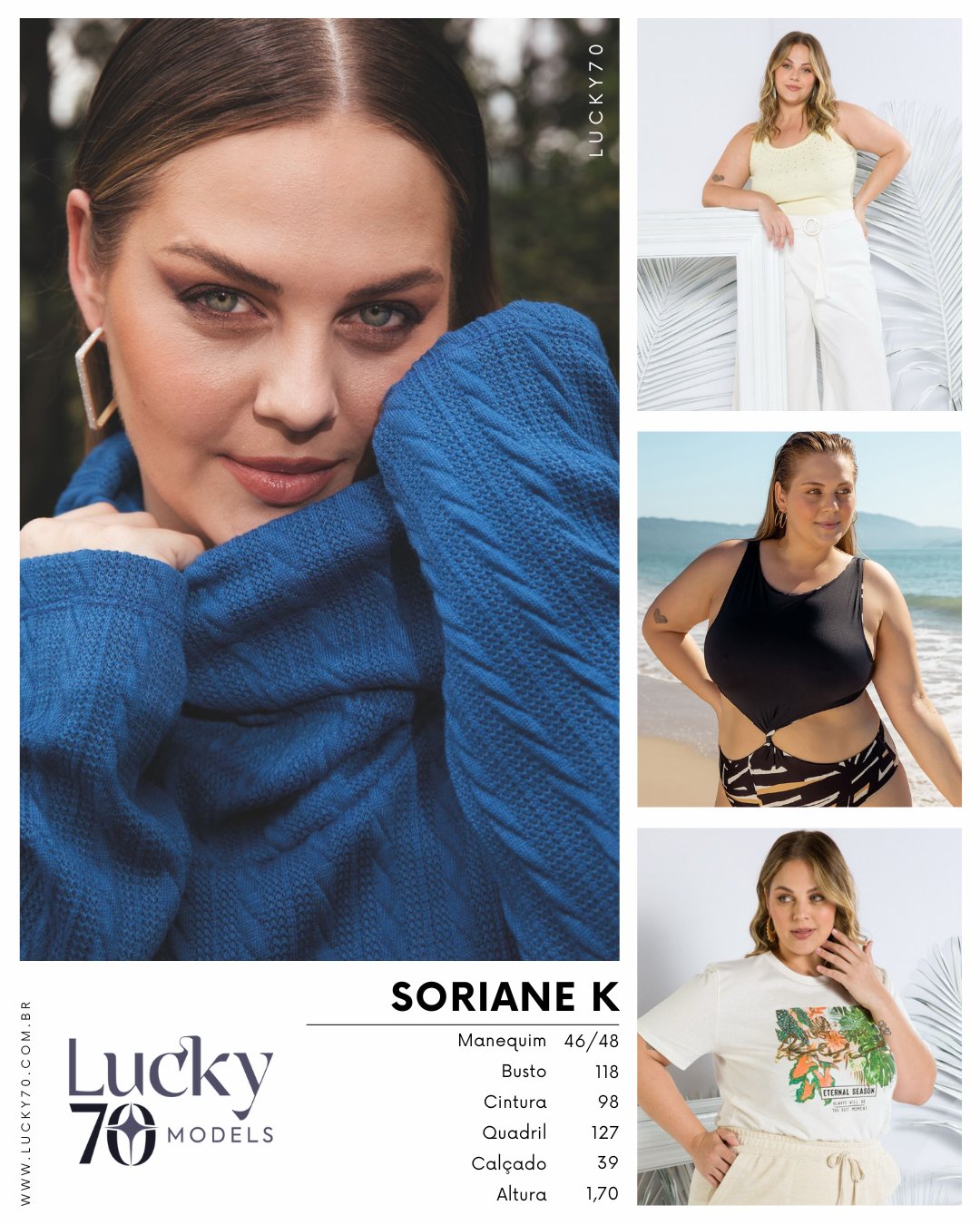 Modelo profissional SORIANE K na Lucky70