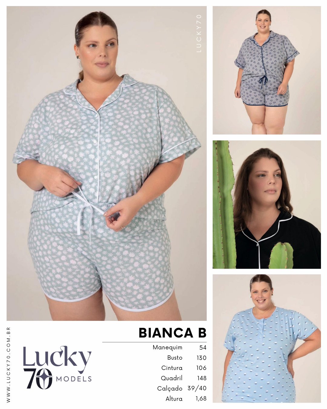 Modelo profissional BIANCA B na Lucky70