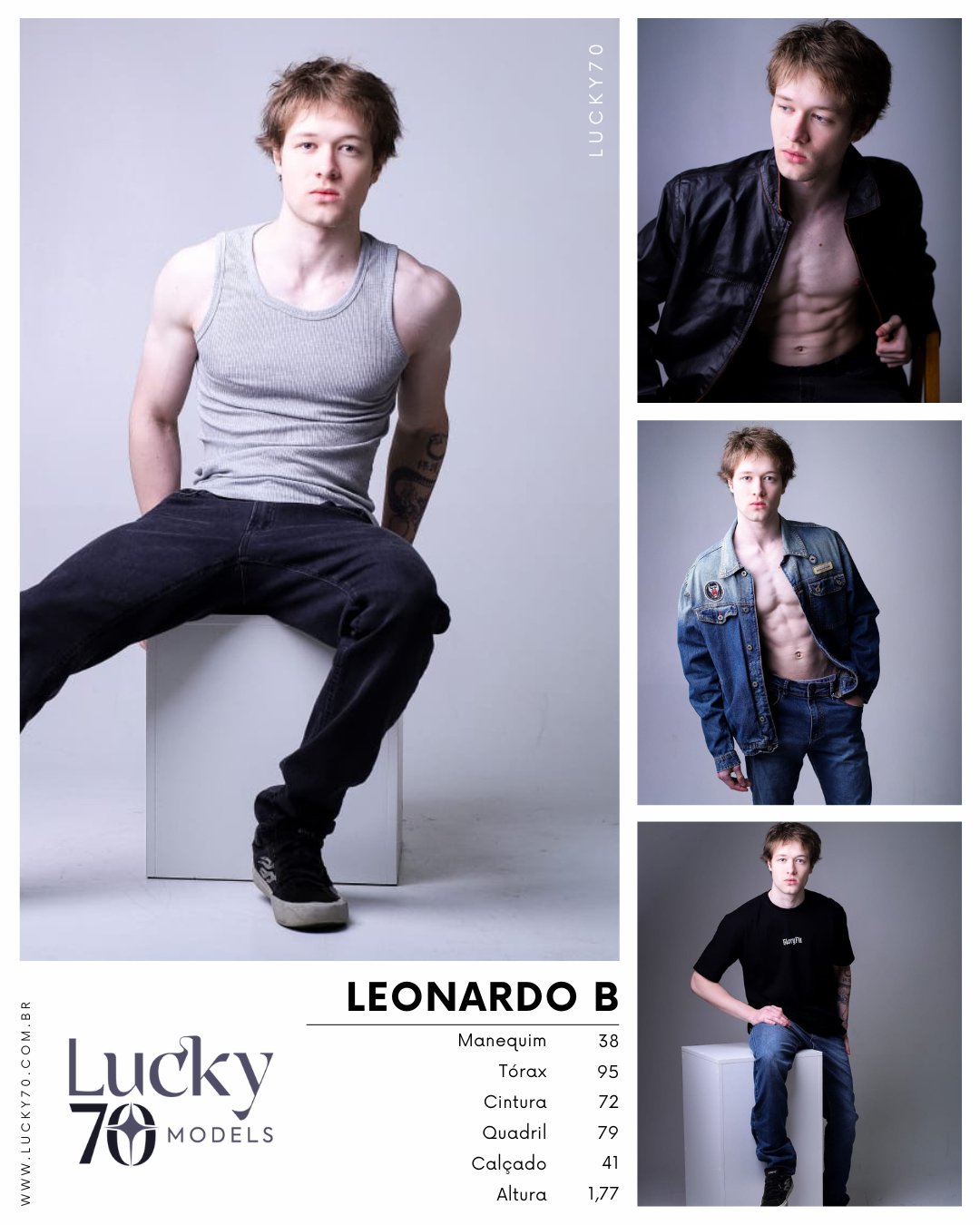 Modelo profissional LEONARDO B na Lucky70