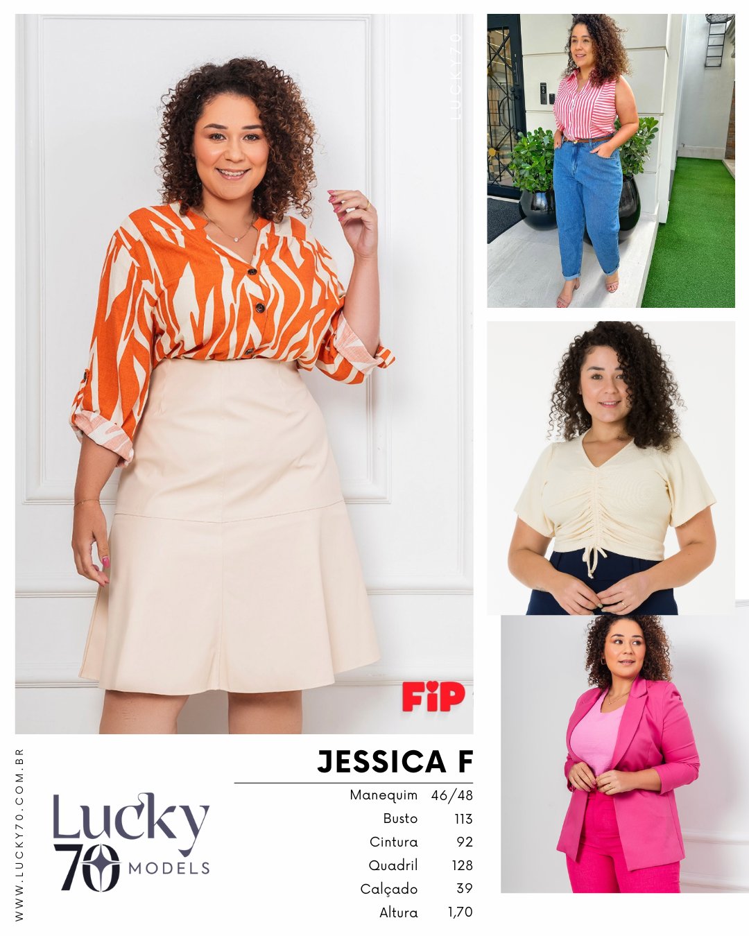 Modelo profissional JESSICA F na Lucky70