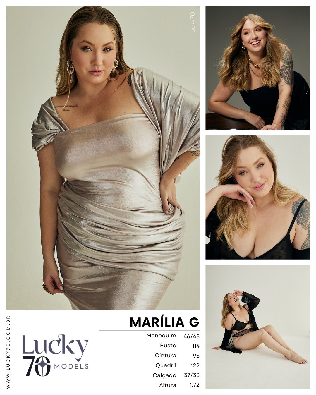 Modelo profissional MARÍLIA G na Lucky70