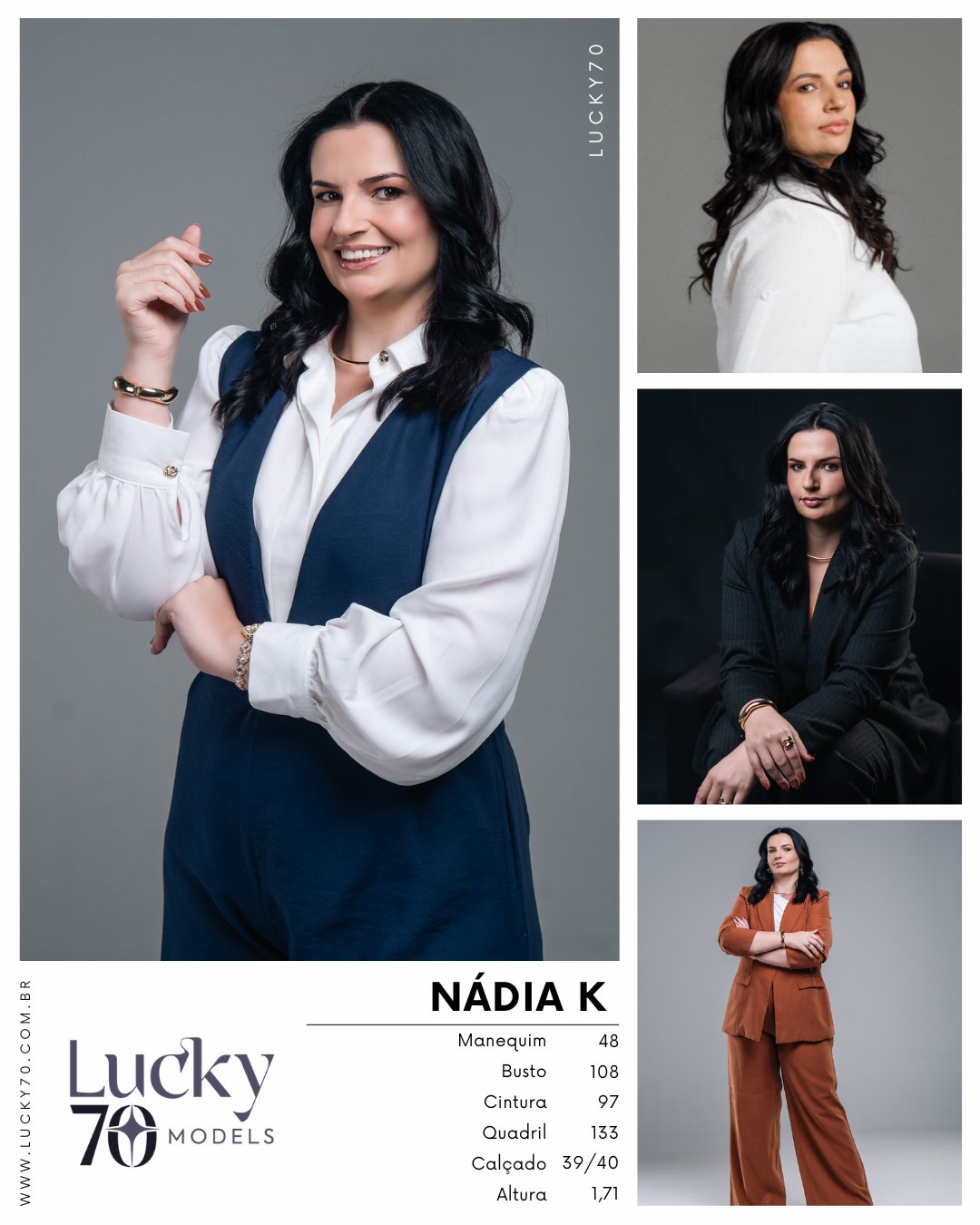 Modelo profissional NÁDIA K na Lucky70