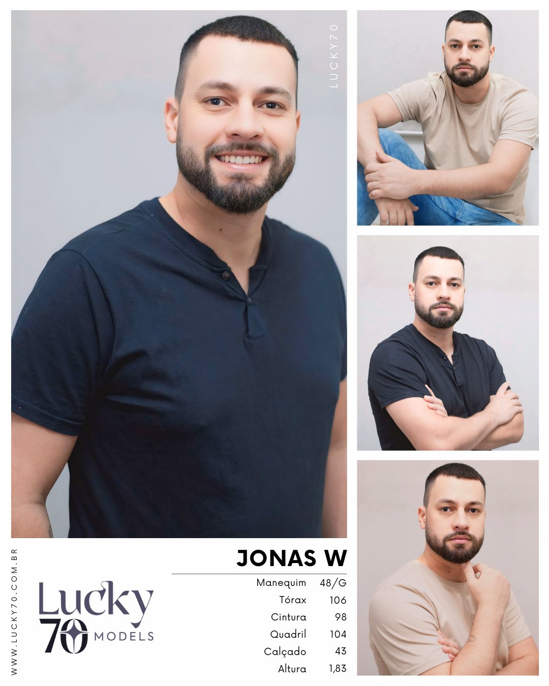 Modelo profissional JONAS W na Lucky70
