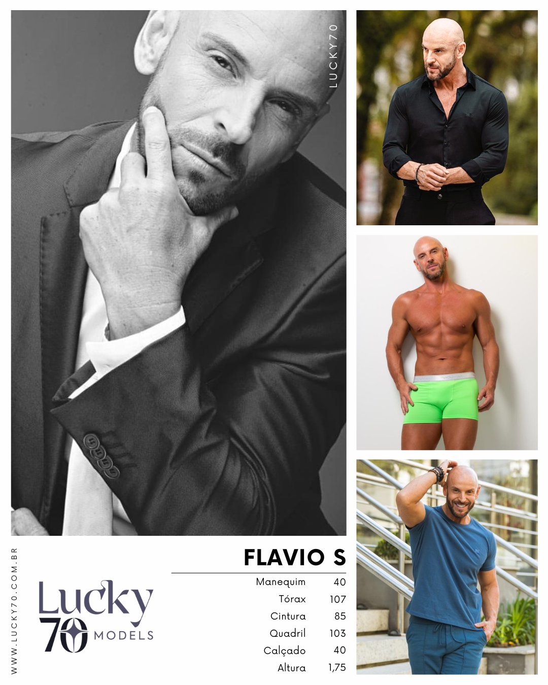 Modelo profissional FLAVIO S na Lucky70