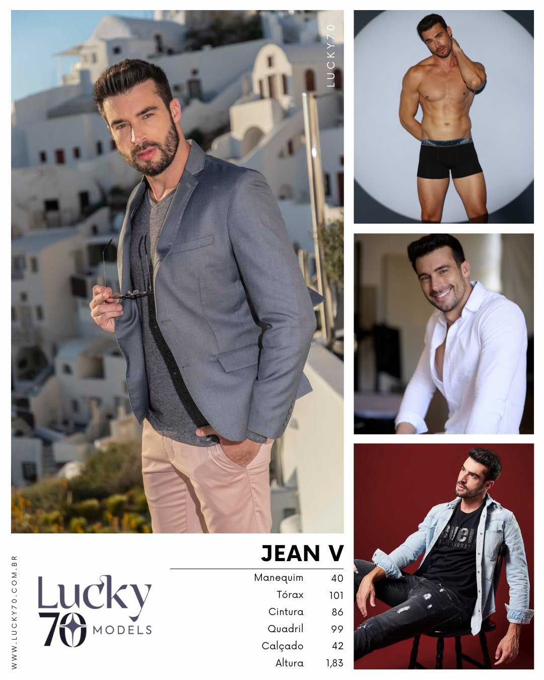 Modelo profissional JEAN V na Lucky70