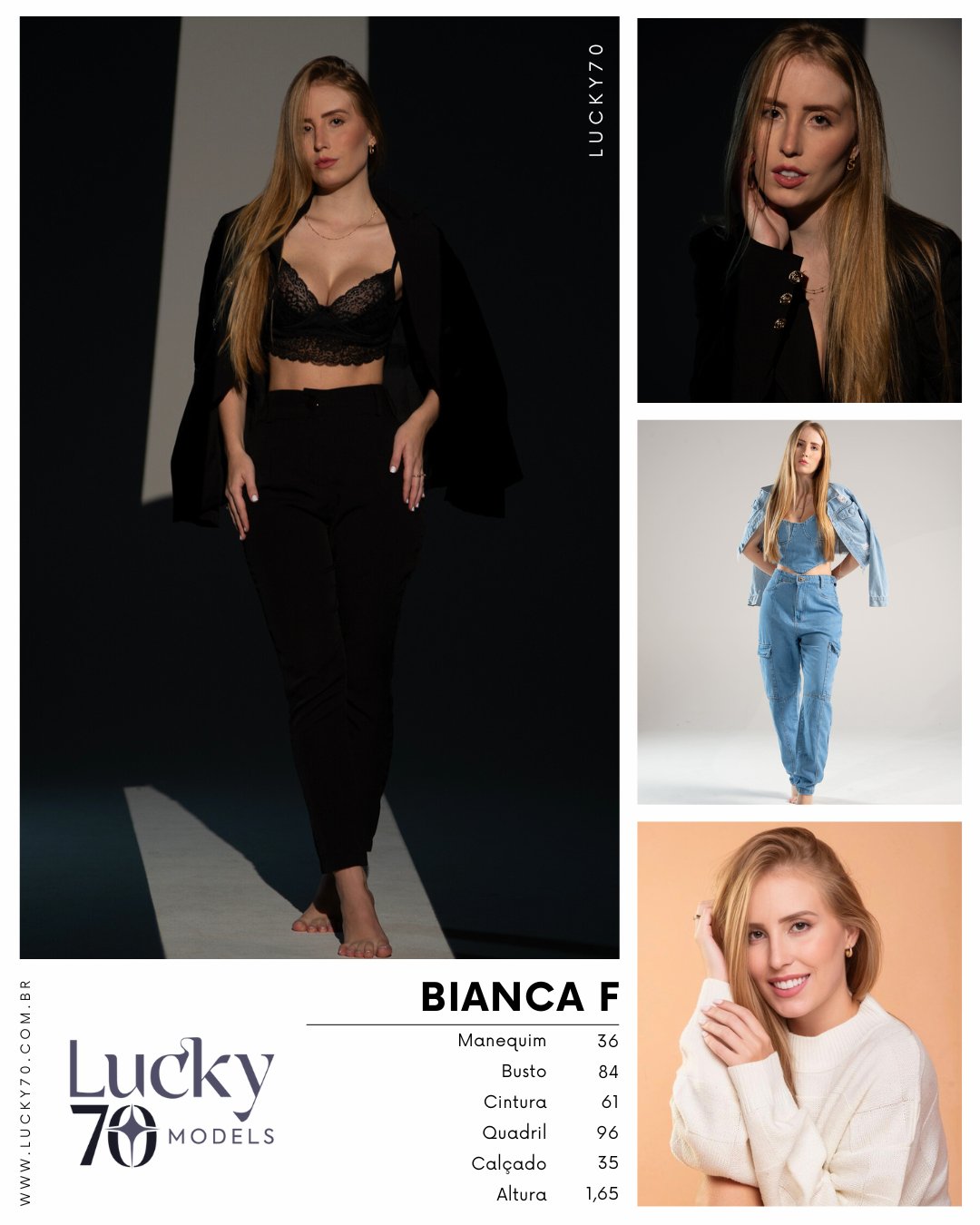 Modelo profissional BIANCA F na Lucky70