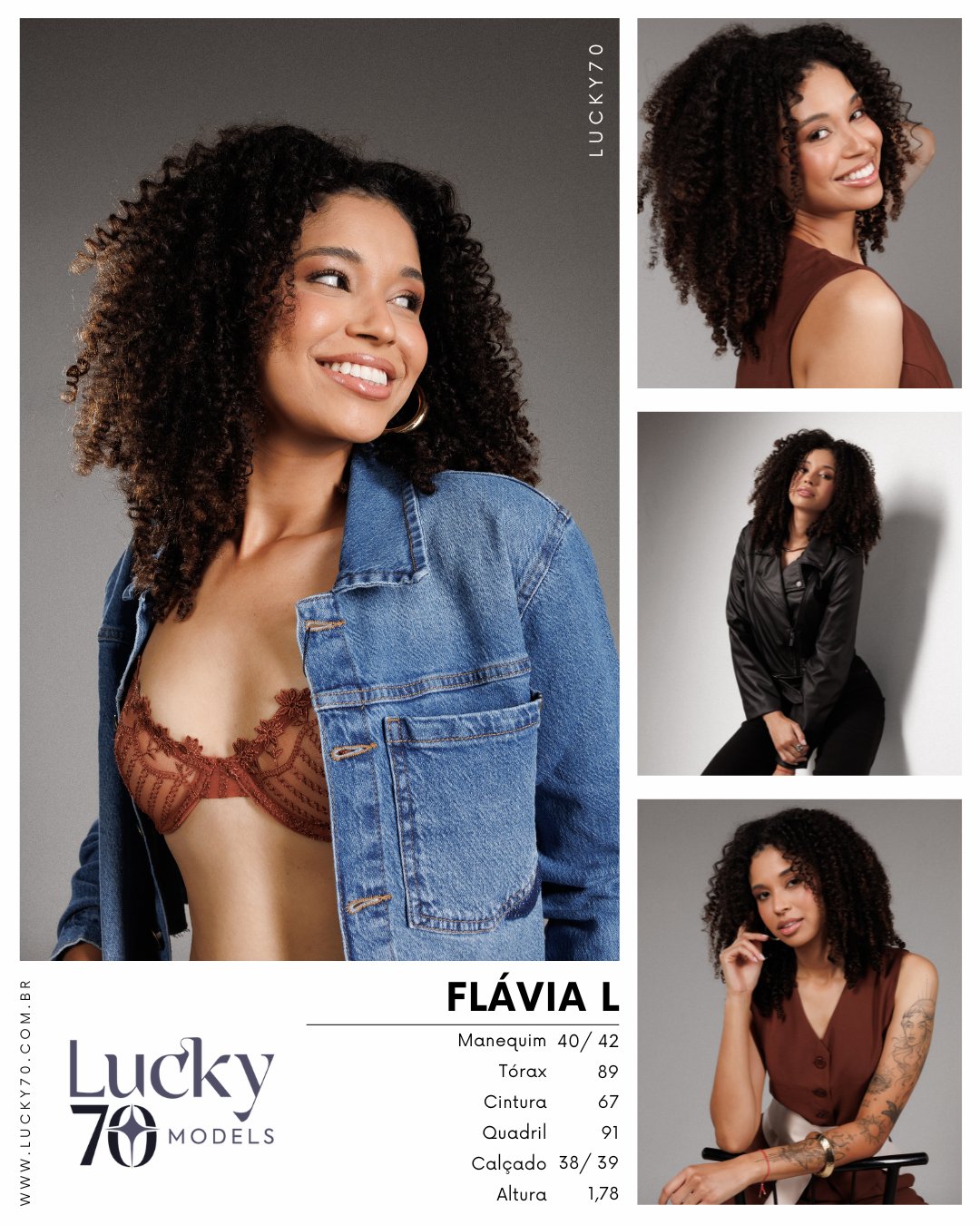 Modelo profissional FLAVIA L na Lucky70