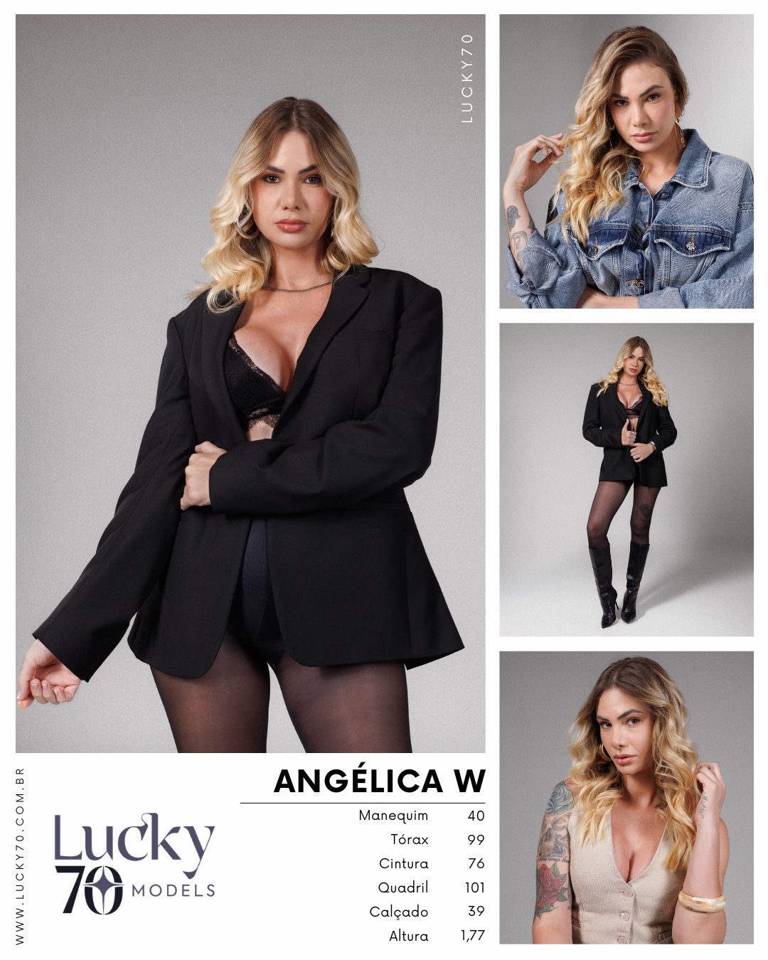 Modelo profissional ANGÉLICA W na Lucky70