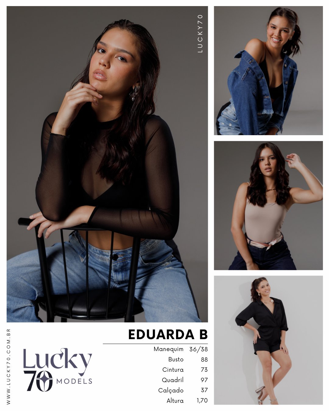 Modelo profissional EDUARDA B na Lucky70