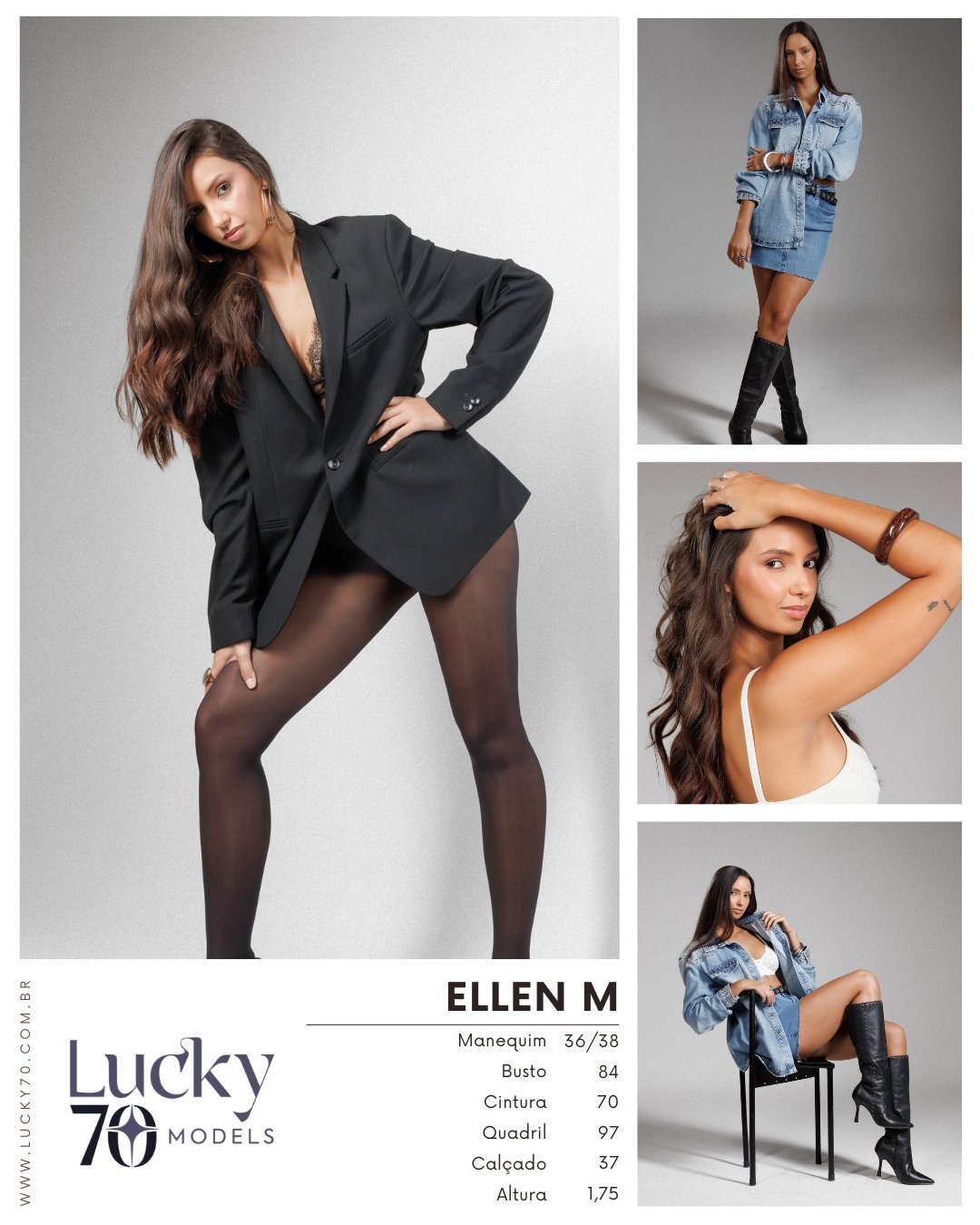 Modelo profissional ELLEN M na Lucky70