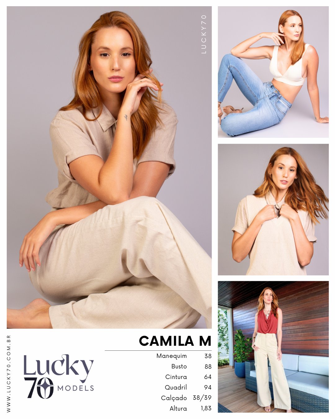 Modelo profissional CAMILA M na Lucky70