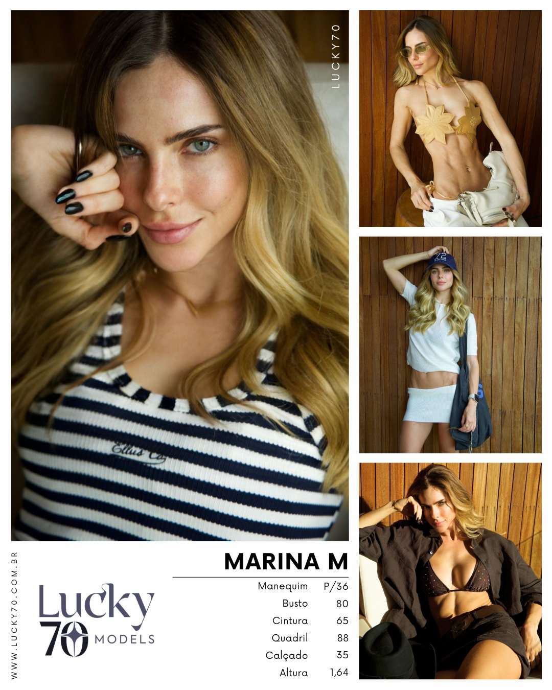 Modelo profissional MARINA M na Lucky70