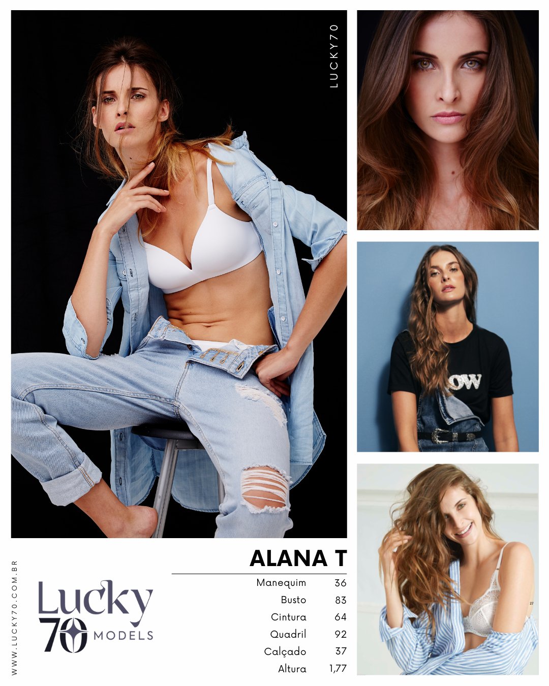 Modelo profissional ALANA T na Lucky70