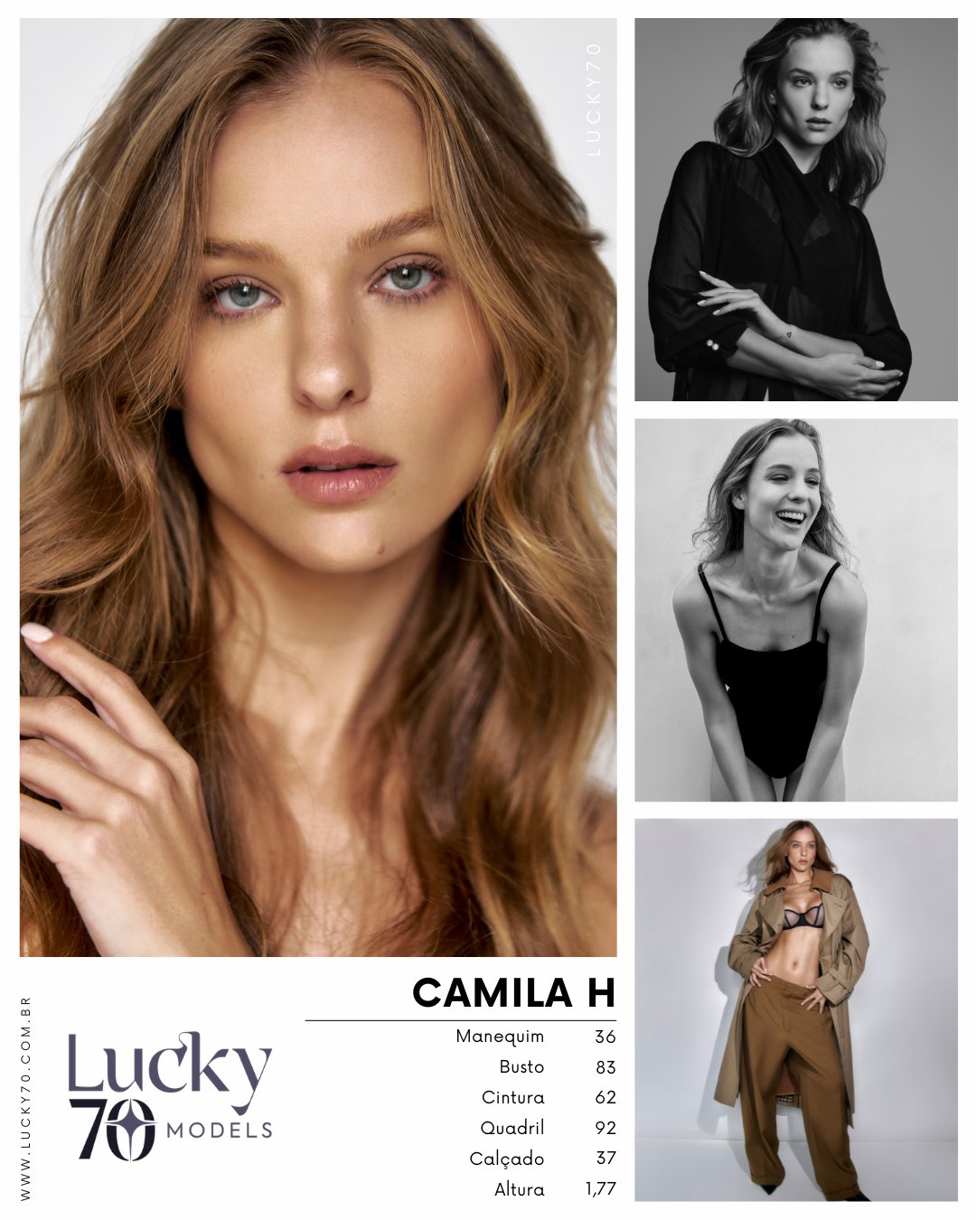 Modelo profissional CAMILA H na Lucky70