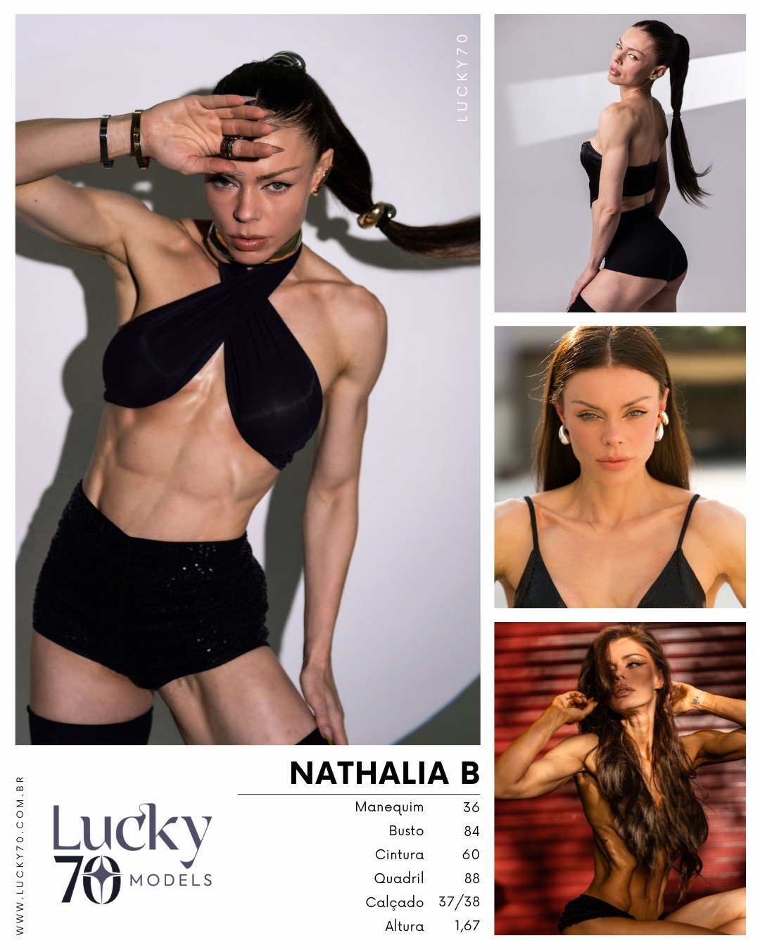 Modelo profissional NATHALIA B na Lucky70