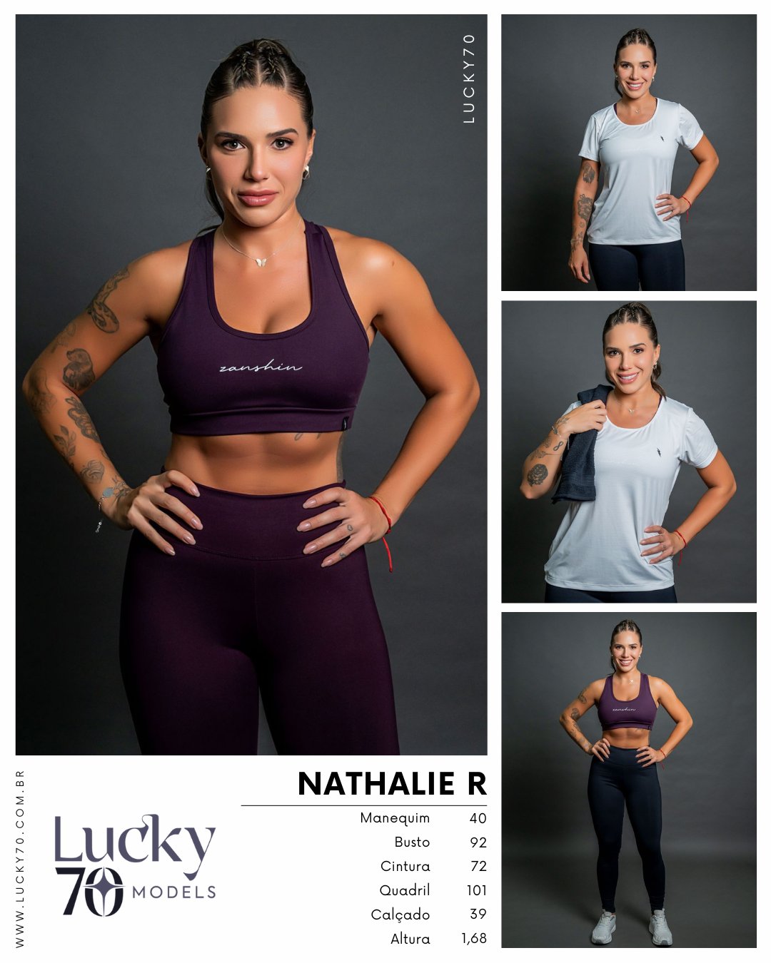 Modelo profissional NATHALIE R na Lucky70