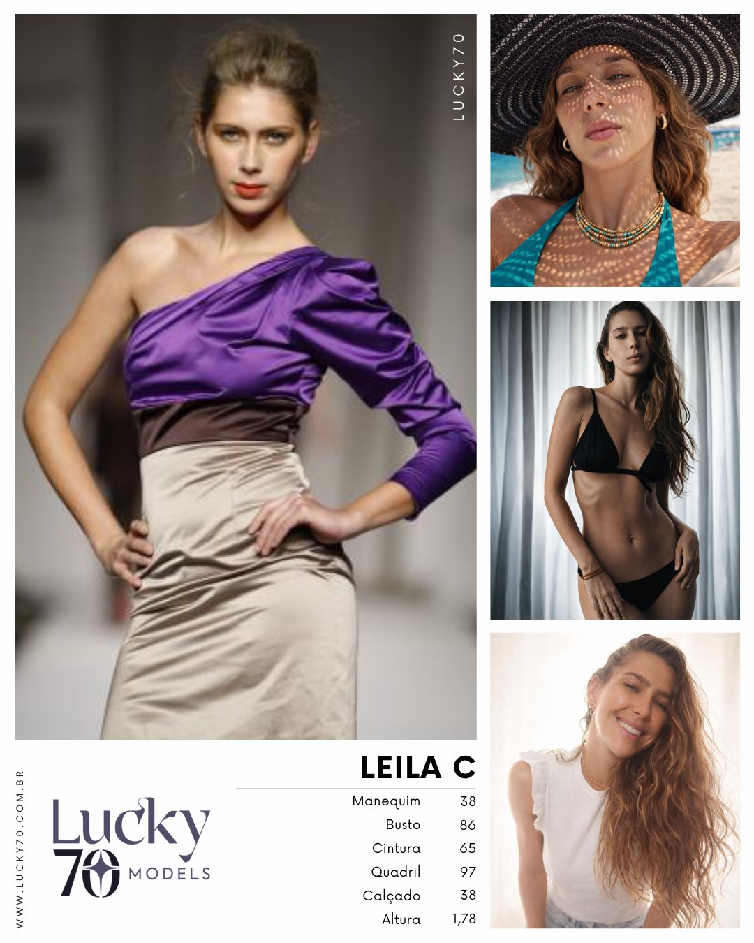 Modelo profissional LEILA C na Lucky70