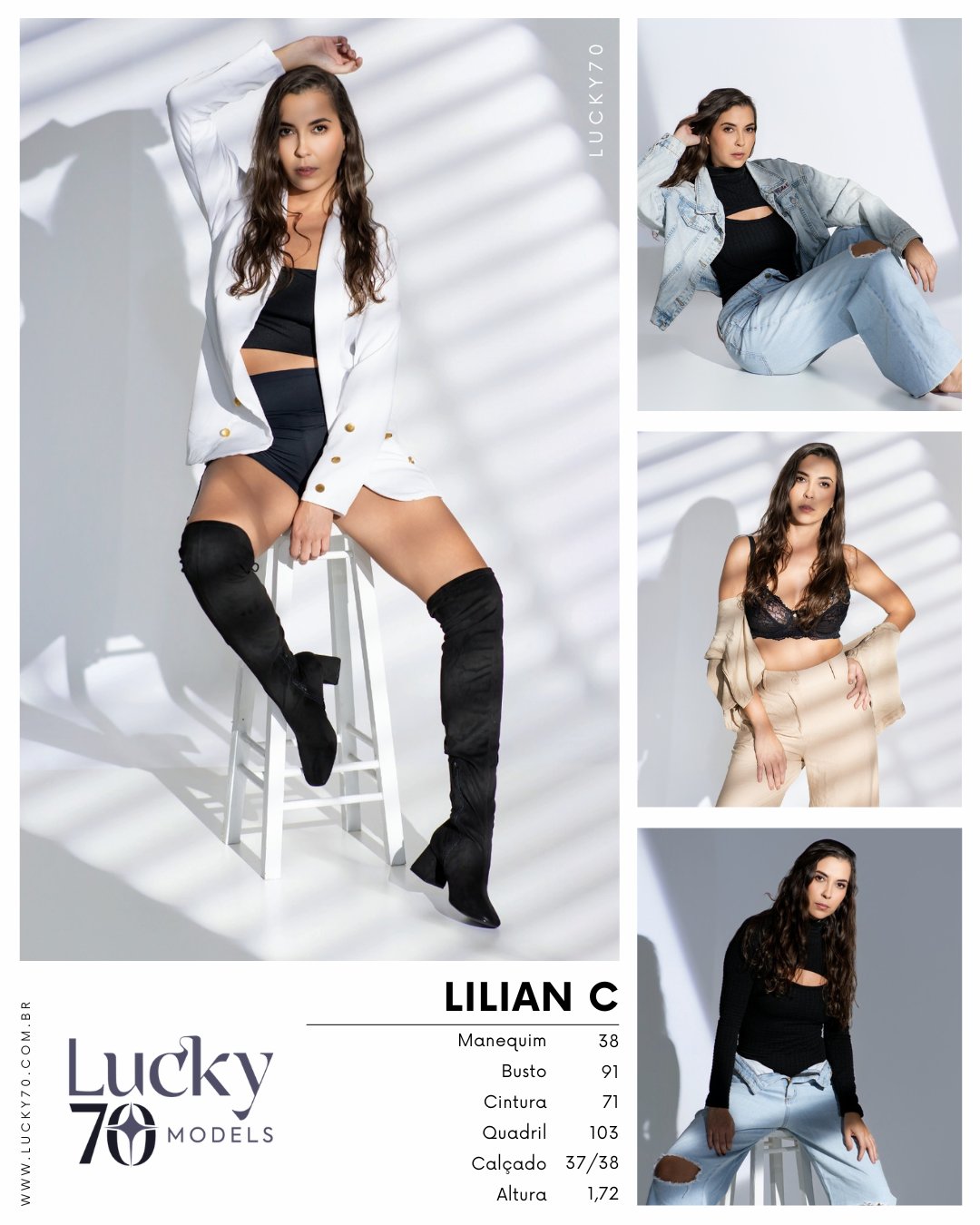 Modelo profissional LILIAN C na Lucky70