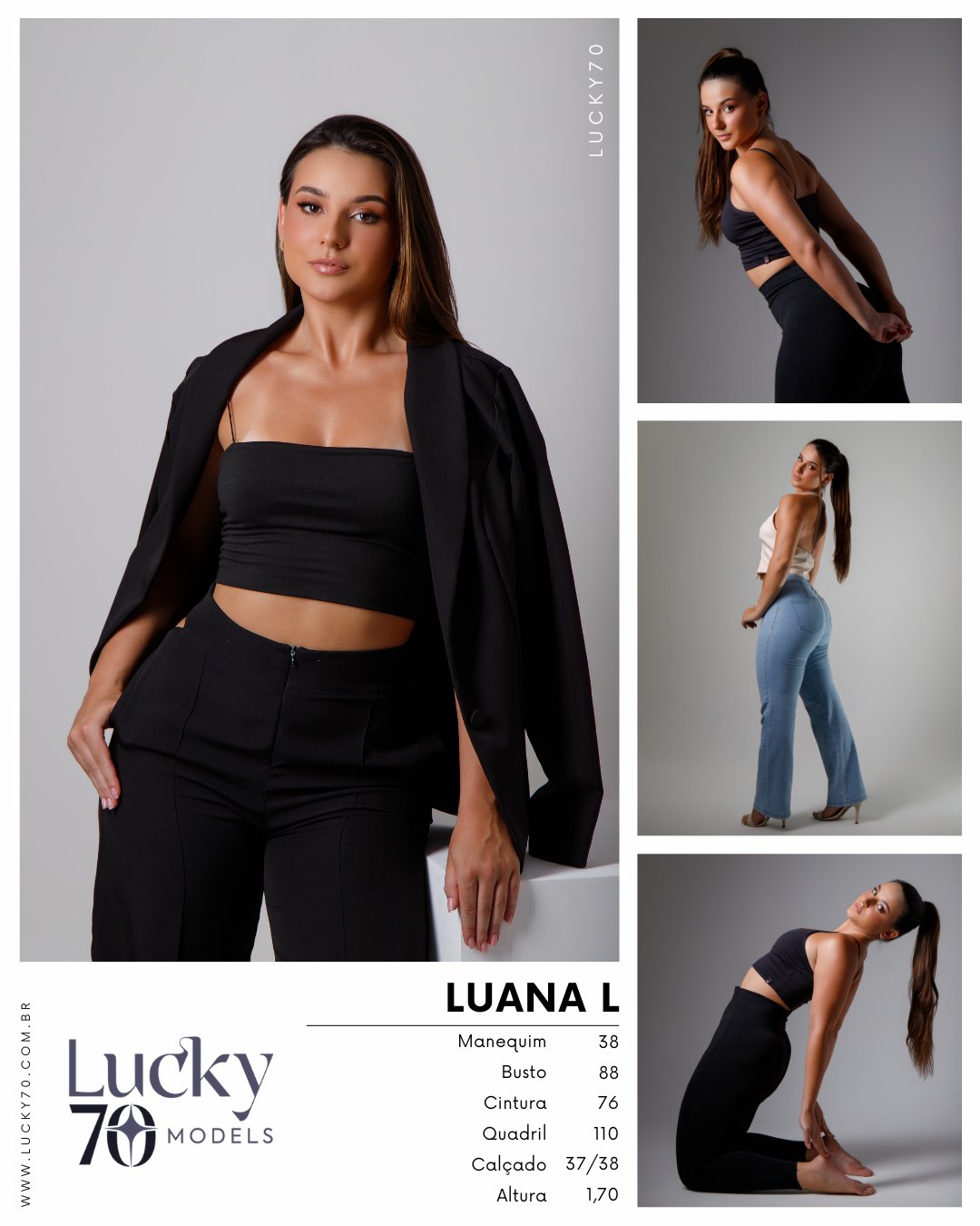 Modelo profissional LUANA L na Lucky70