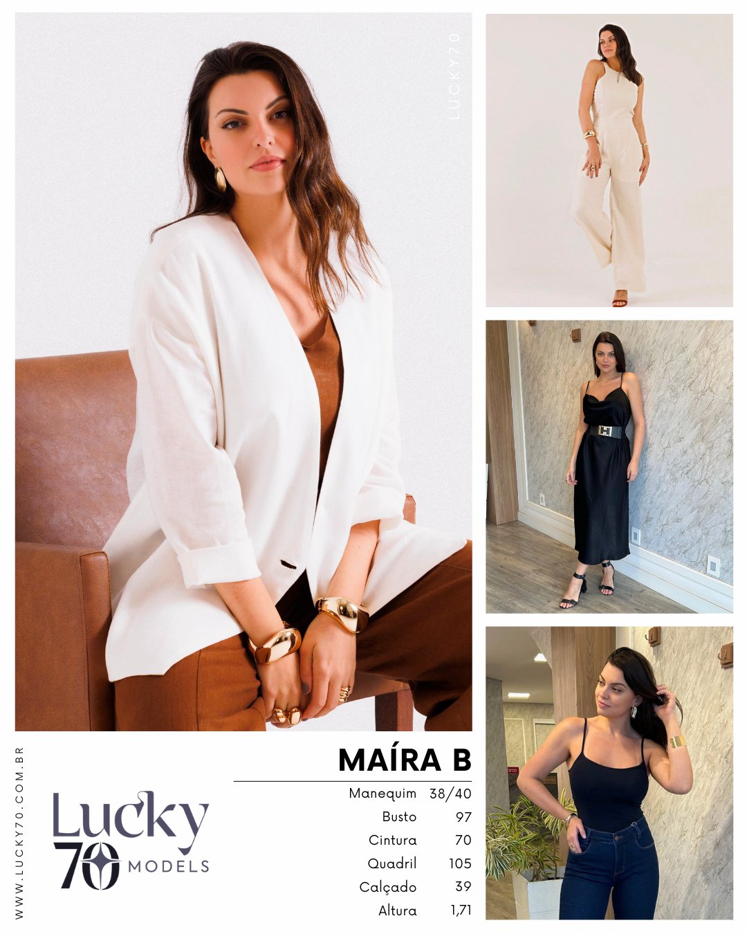 Modelo profissional MAÍRA B na Lucky70