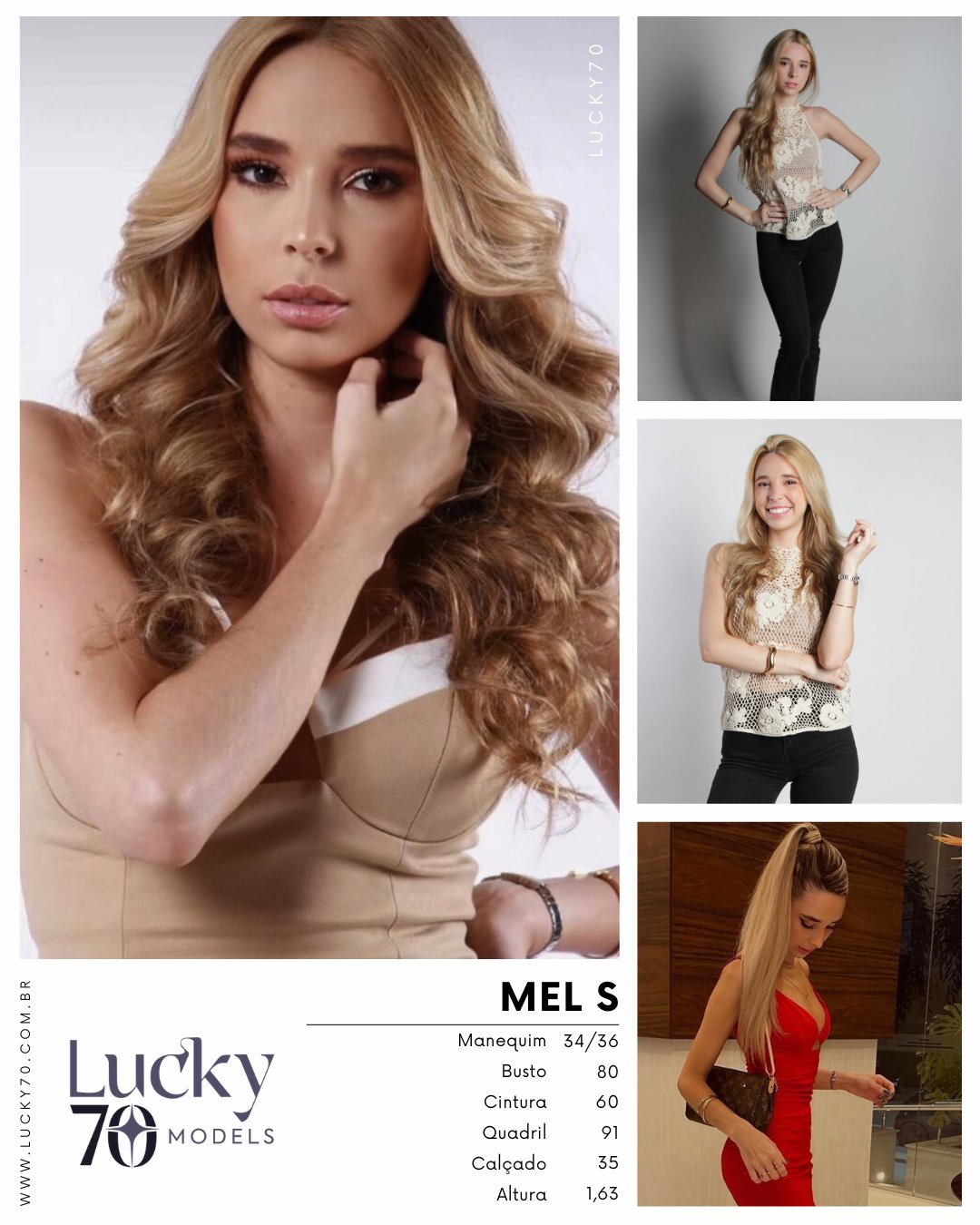 Modelo profissional MEL S na Lucky70