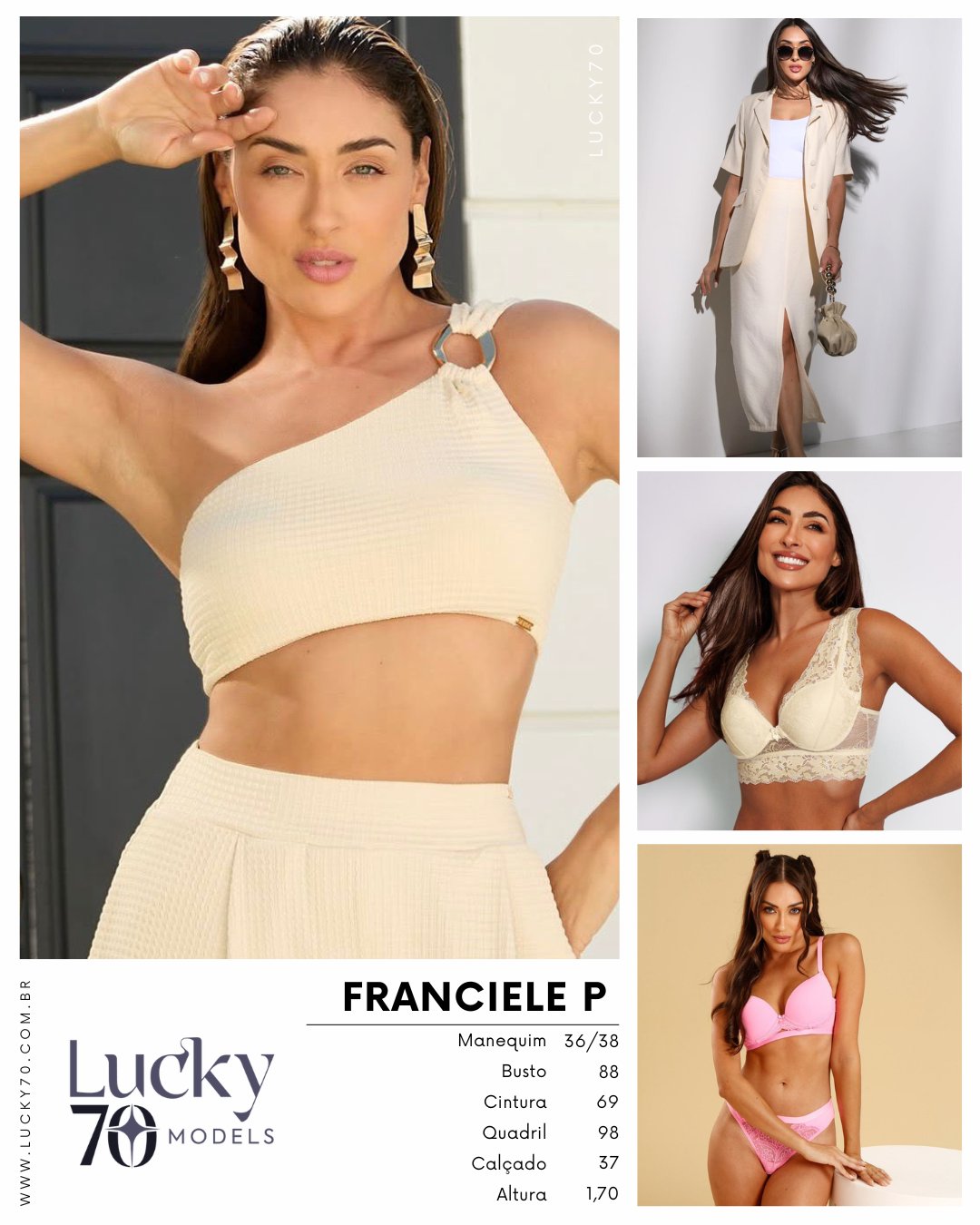 FRANCIELE P, modelo da Lucky70 Models