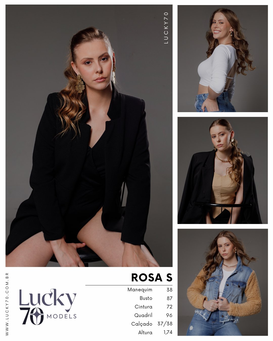 Modelo profissional ROSA S na Lucky70