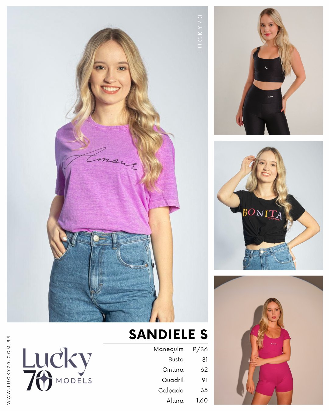 Modelo profissional SANDIELE S na Lucky70