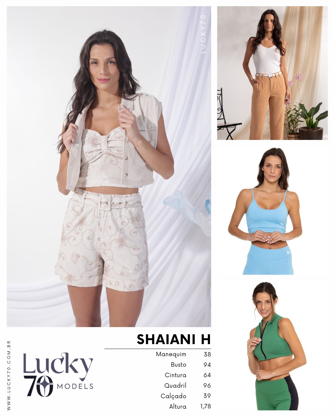 Modelo profissional SHAIANI H na Lucky70