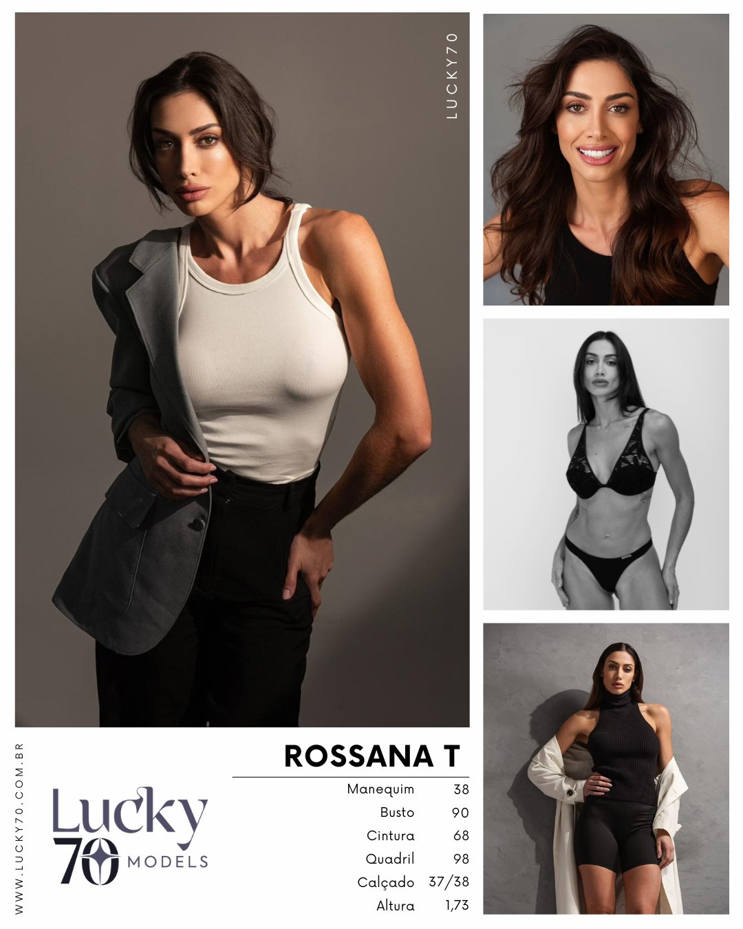 Modelo profissional ROSSANA T na Lucky70