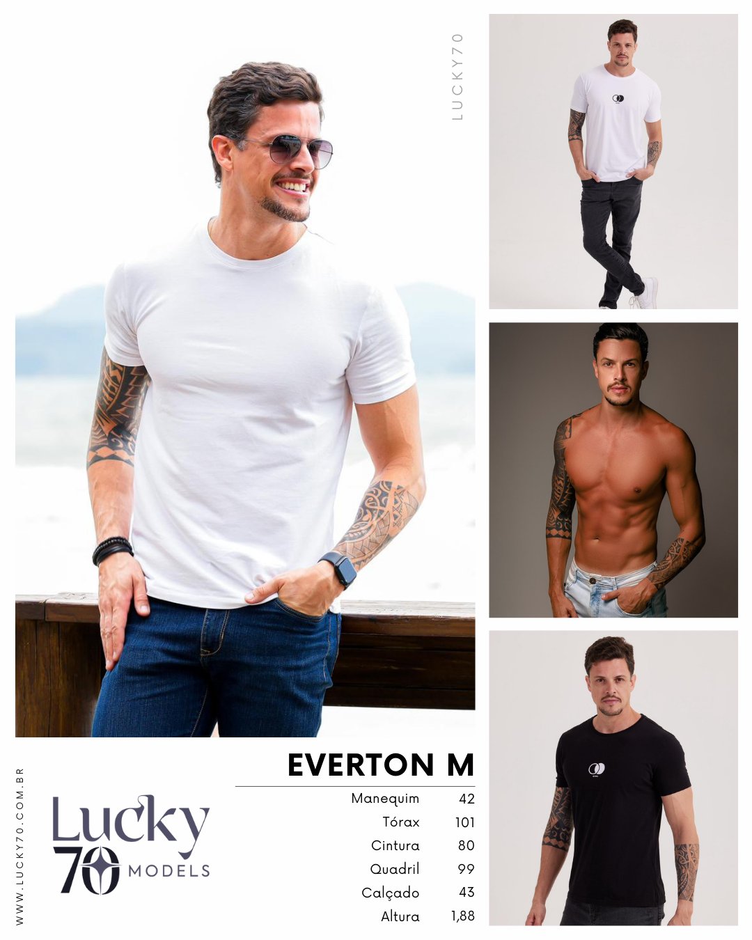 Modelo profissional EVERTON M na Lucky70