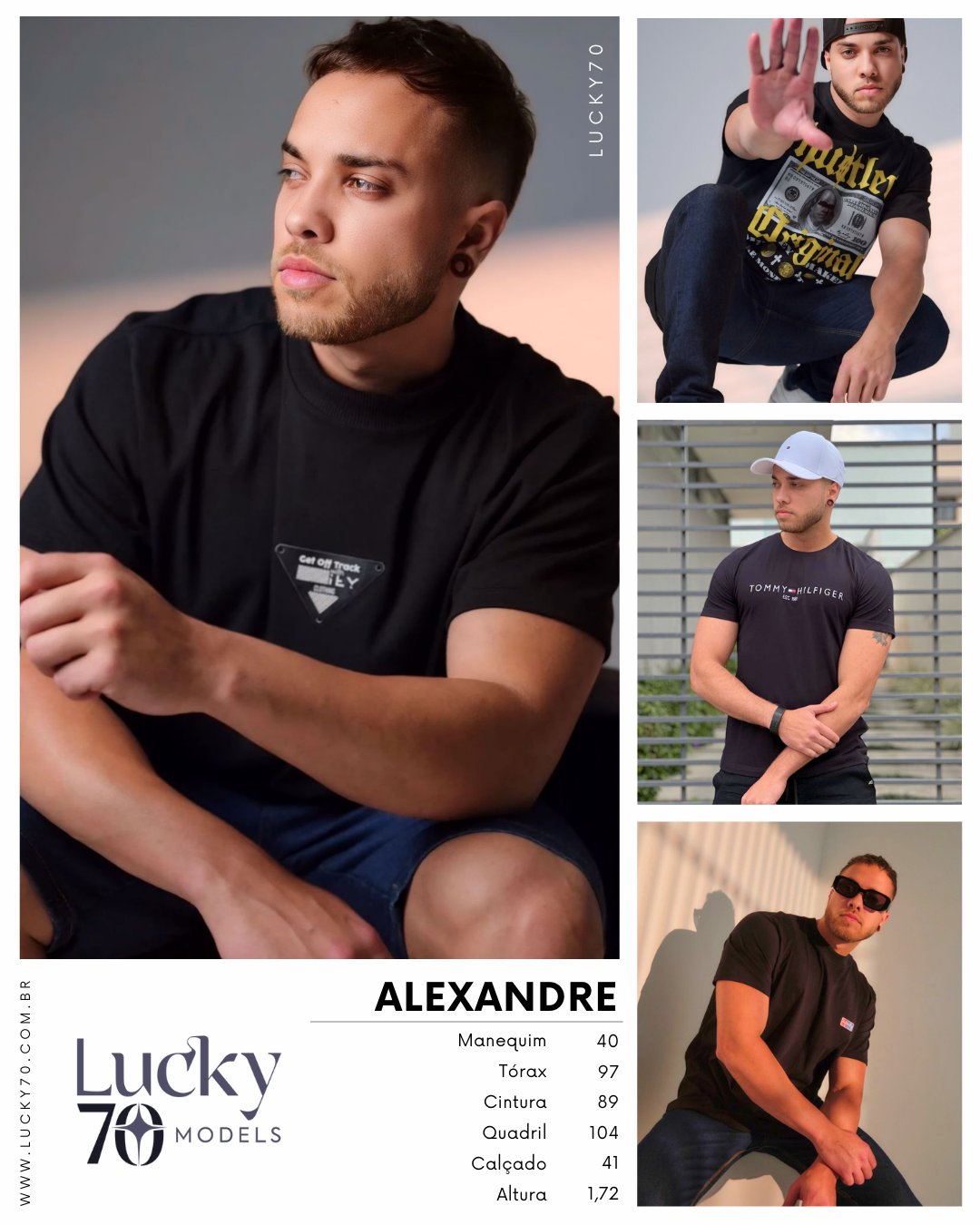 Modelo profissional ALEXANDRE na Lucky70