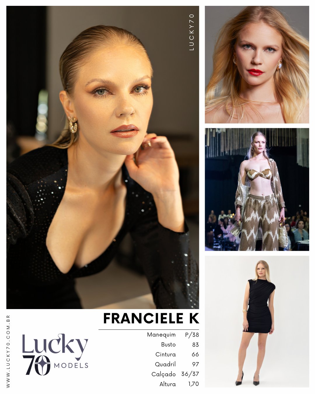 Modelo profissional FRANCIELE K na Lucky70