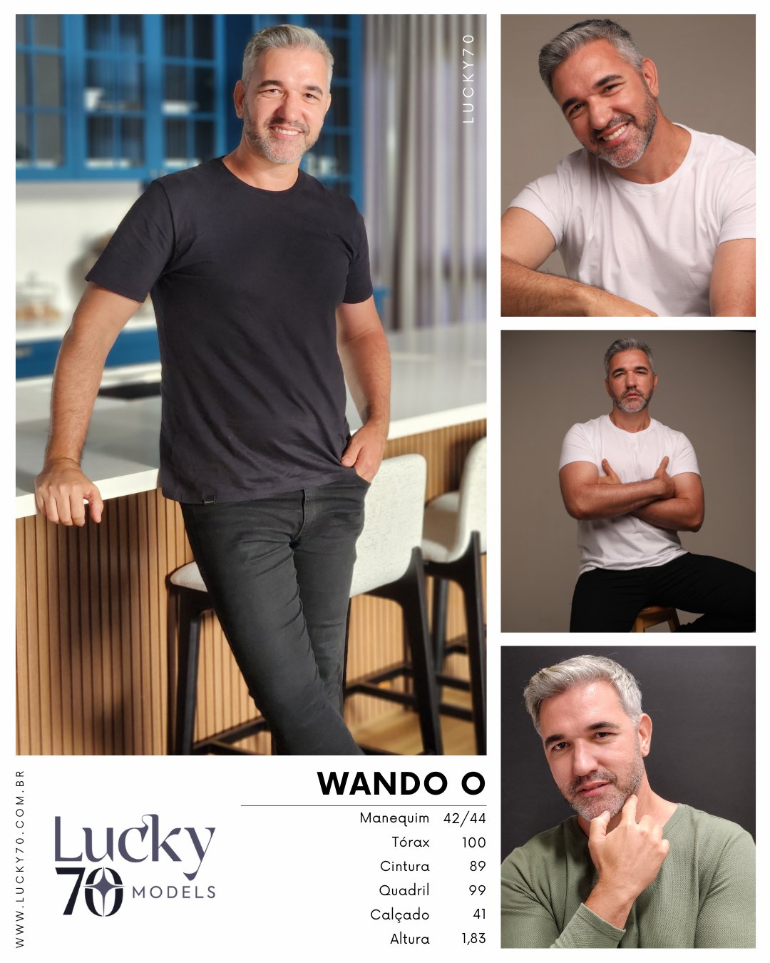 Modelo profissional WANDO O na Lucky70