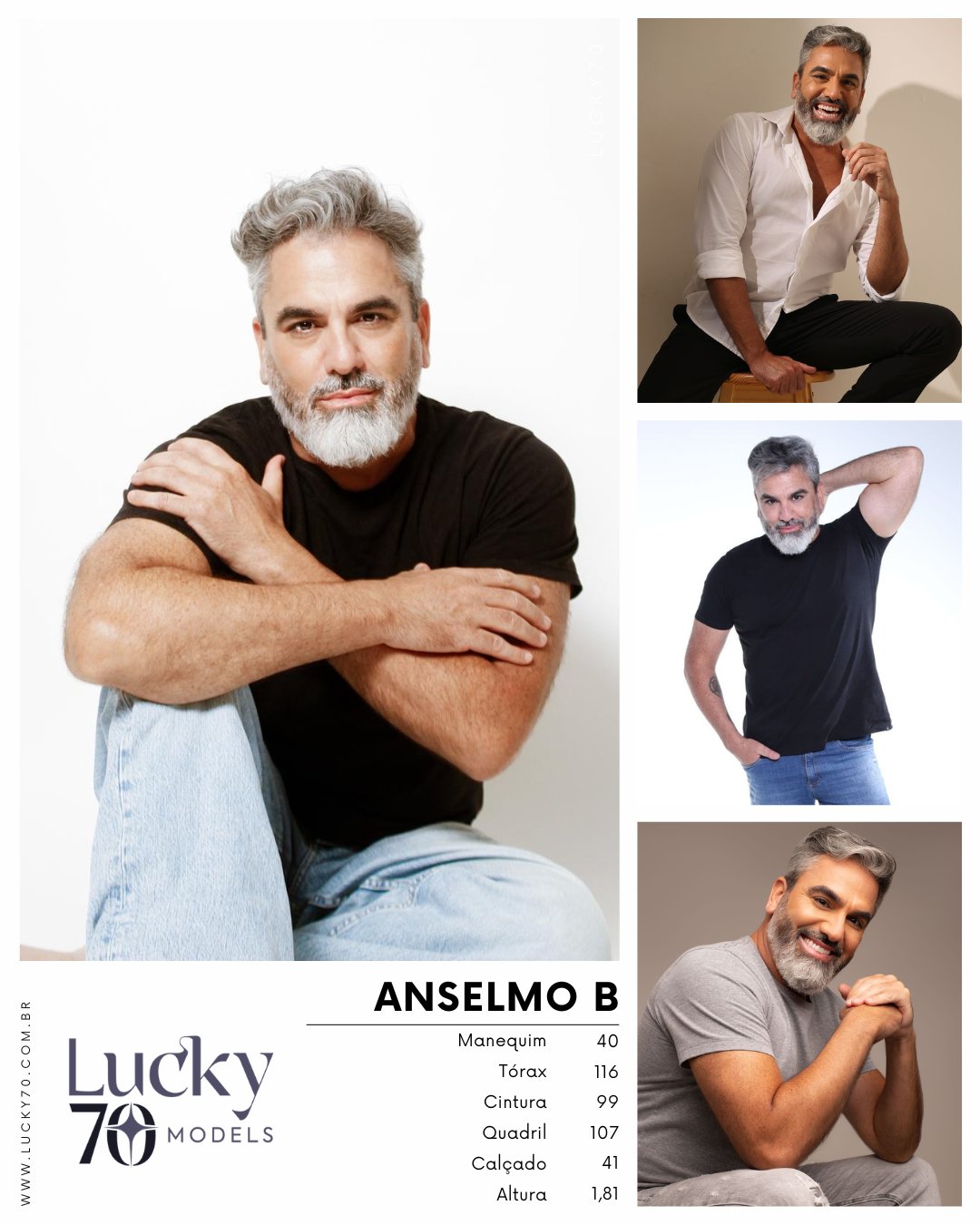 Modelo profissional ANSELMO B na Lucky70