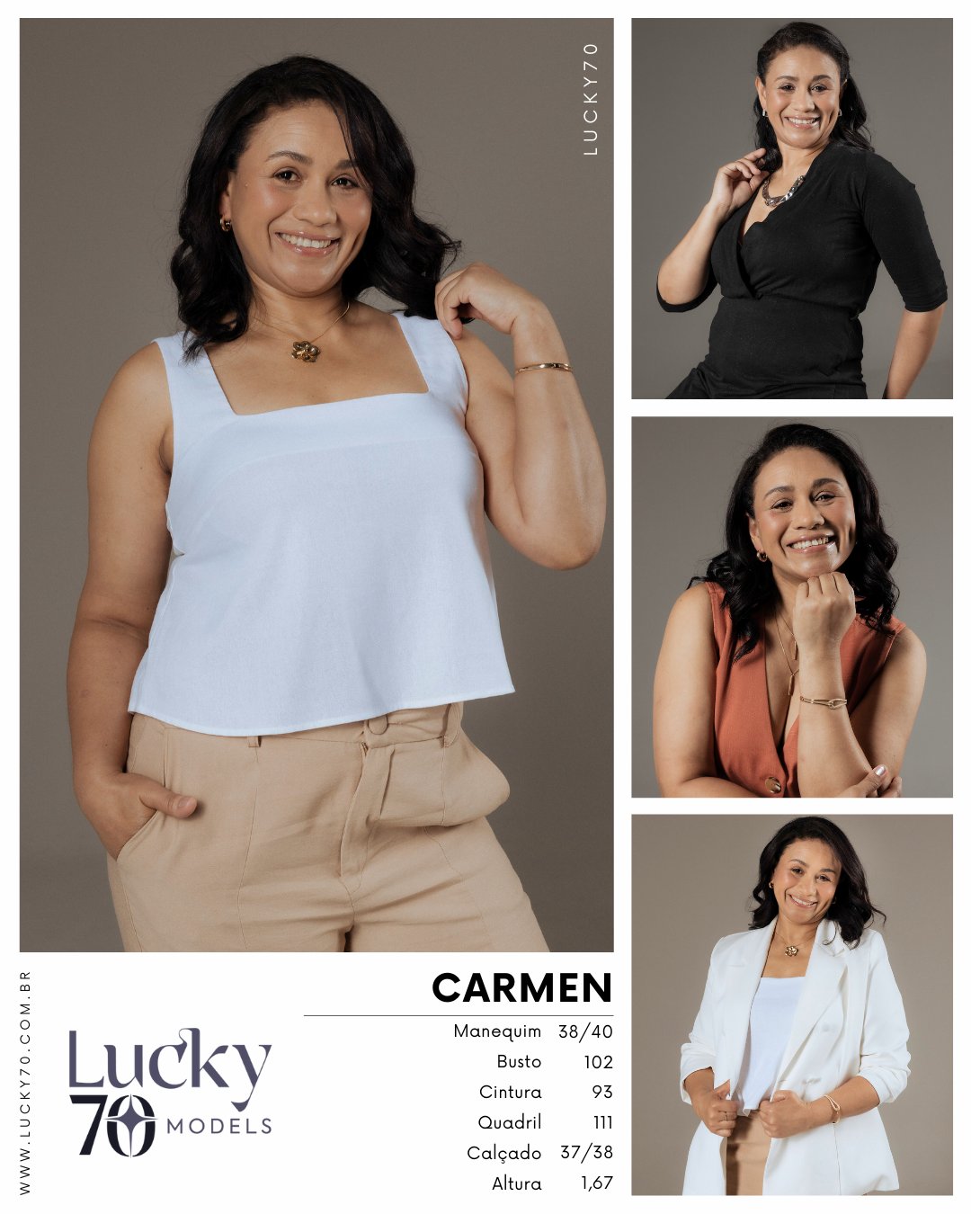Modelo profissional CARMEN na Lucky70