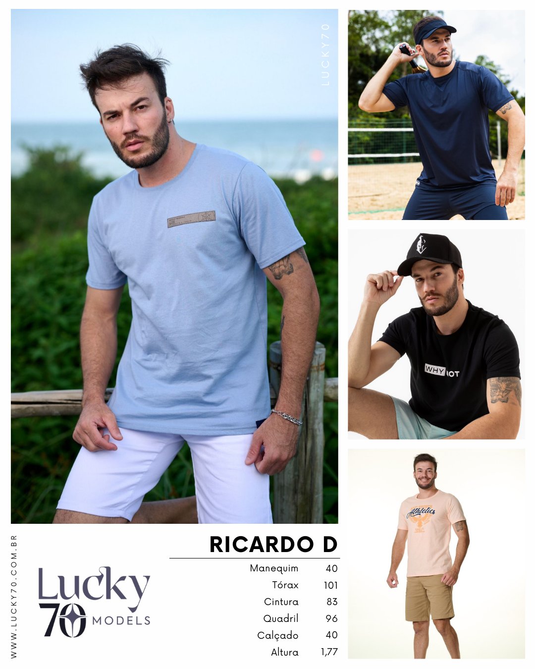 Modelo profissional RICARDO D na Lucky70