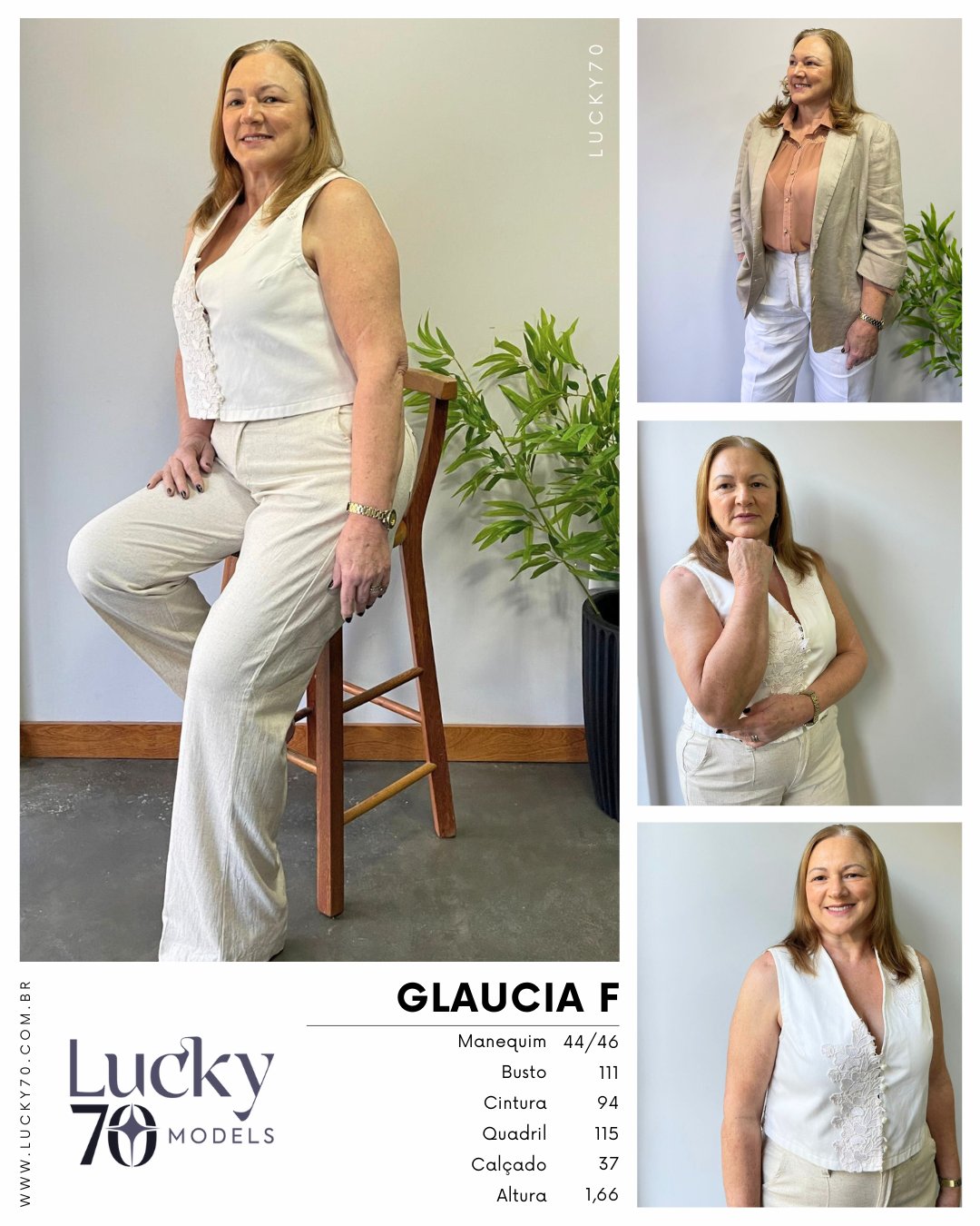 Modelo profissional GLAUCIA F na Lucky70