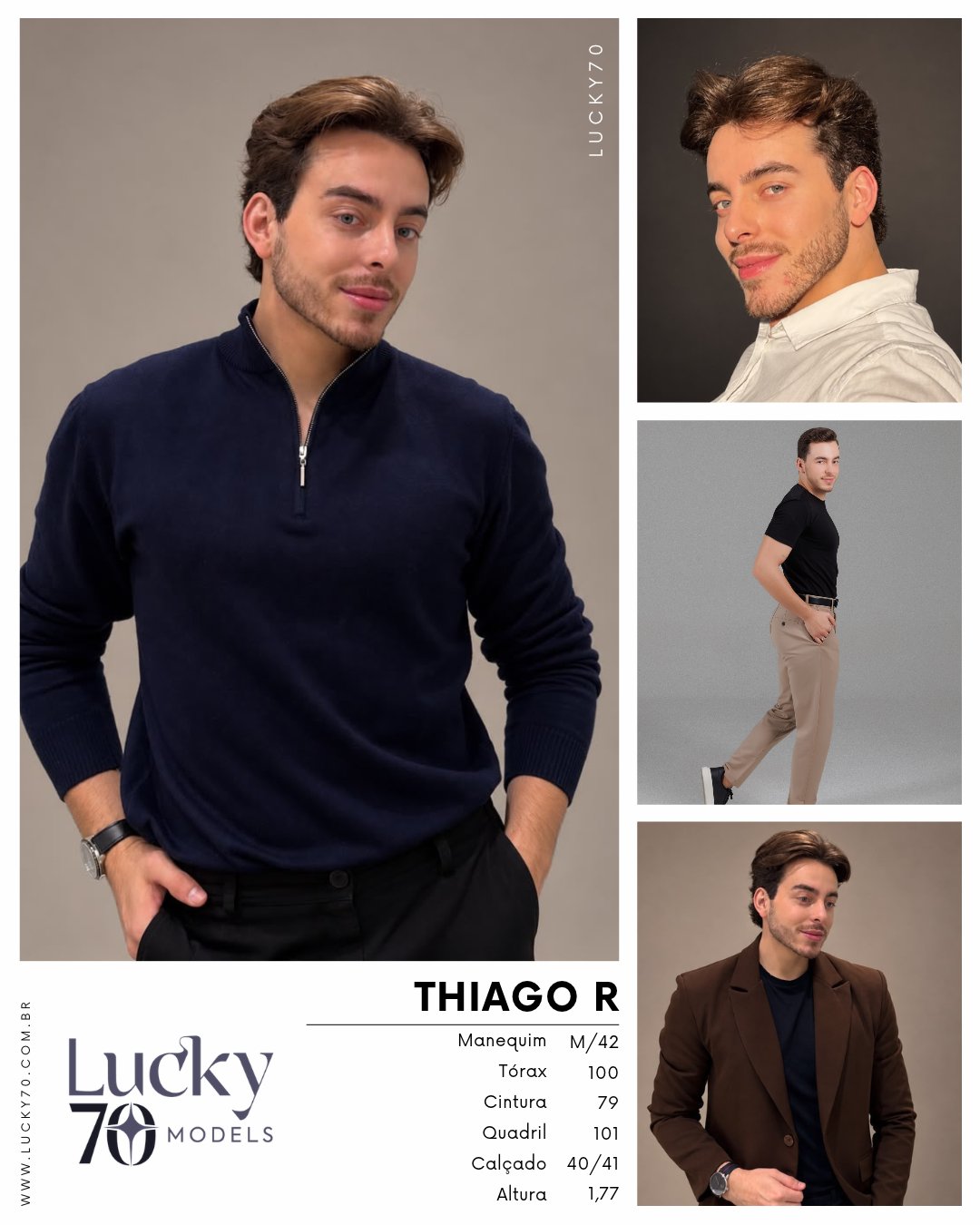 Modelo profissional THIAGO R na Lucky70