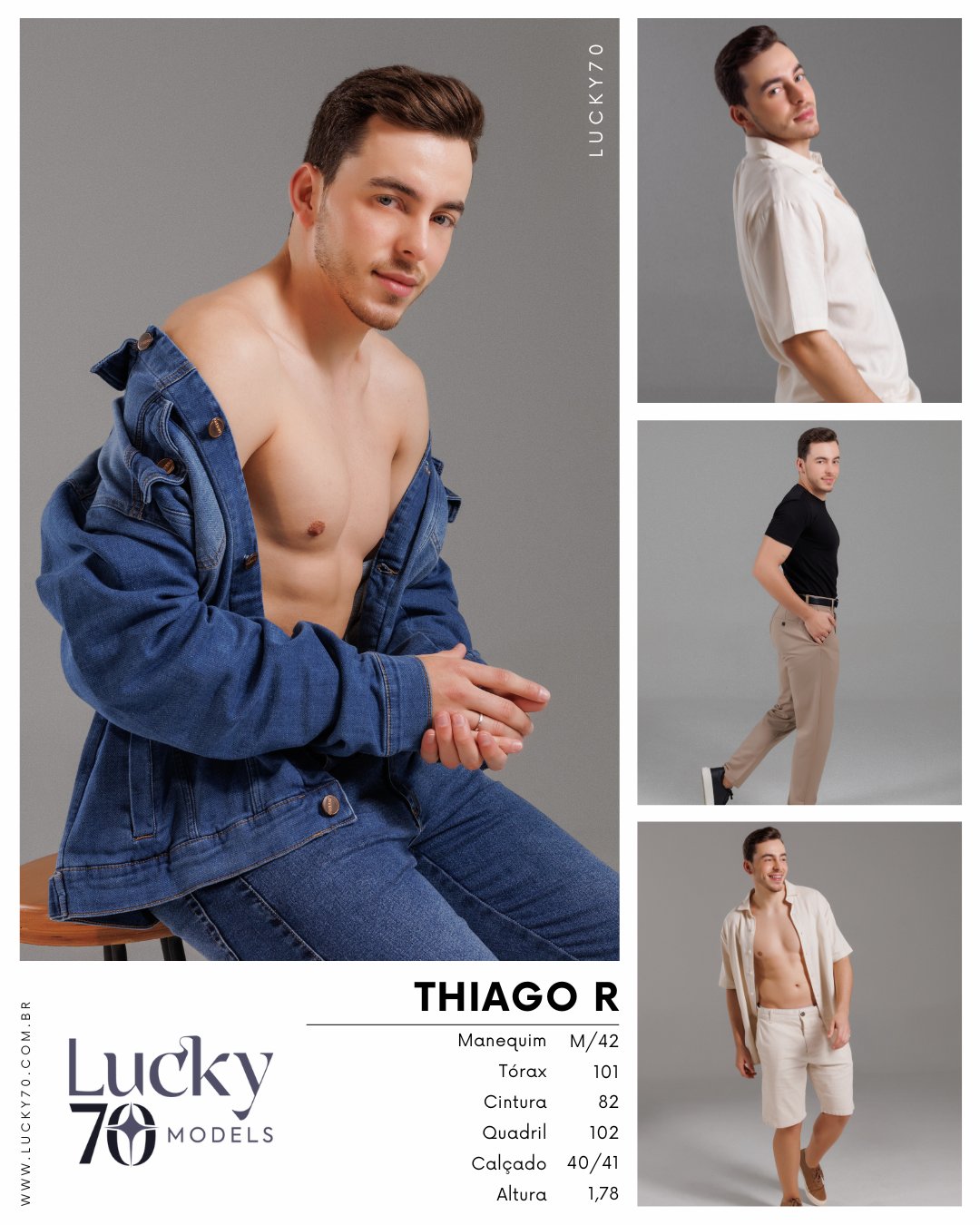 Modelo profissional THIAGO R na Lucky70