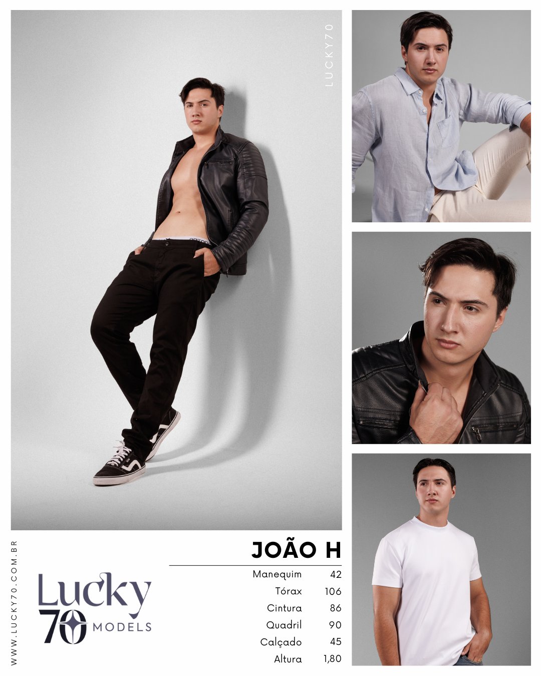 Modelo profissional JOÃO H na Lucky70