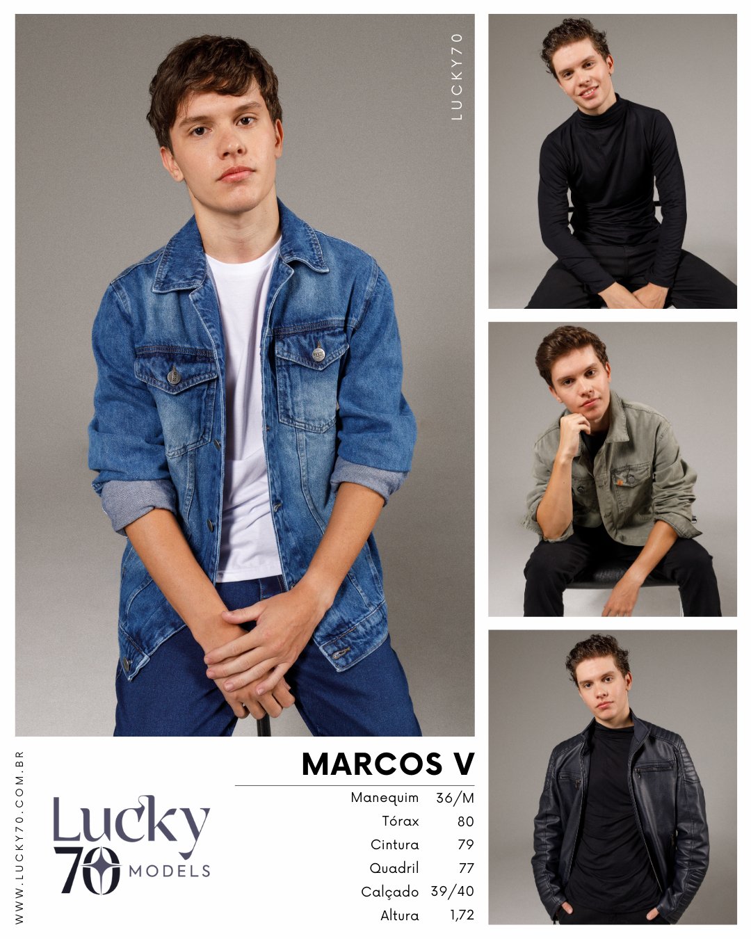 Modelo profissional MARCOS V na Lucky70