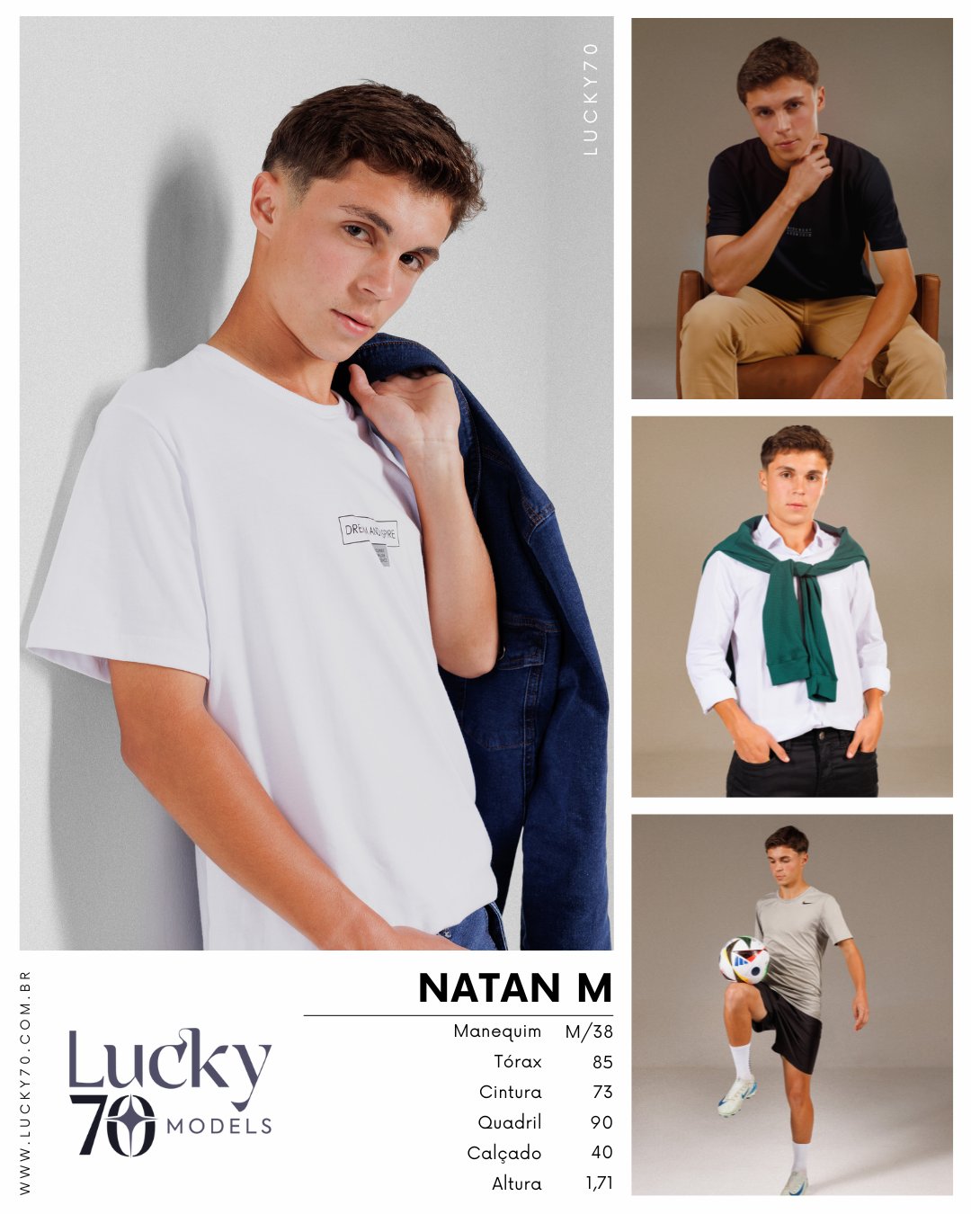 Modelo profissional NATAN M na Lucky70