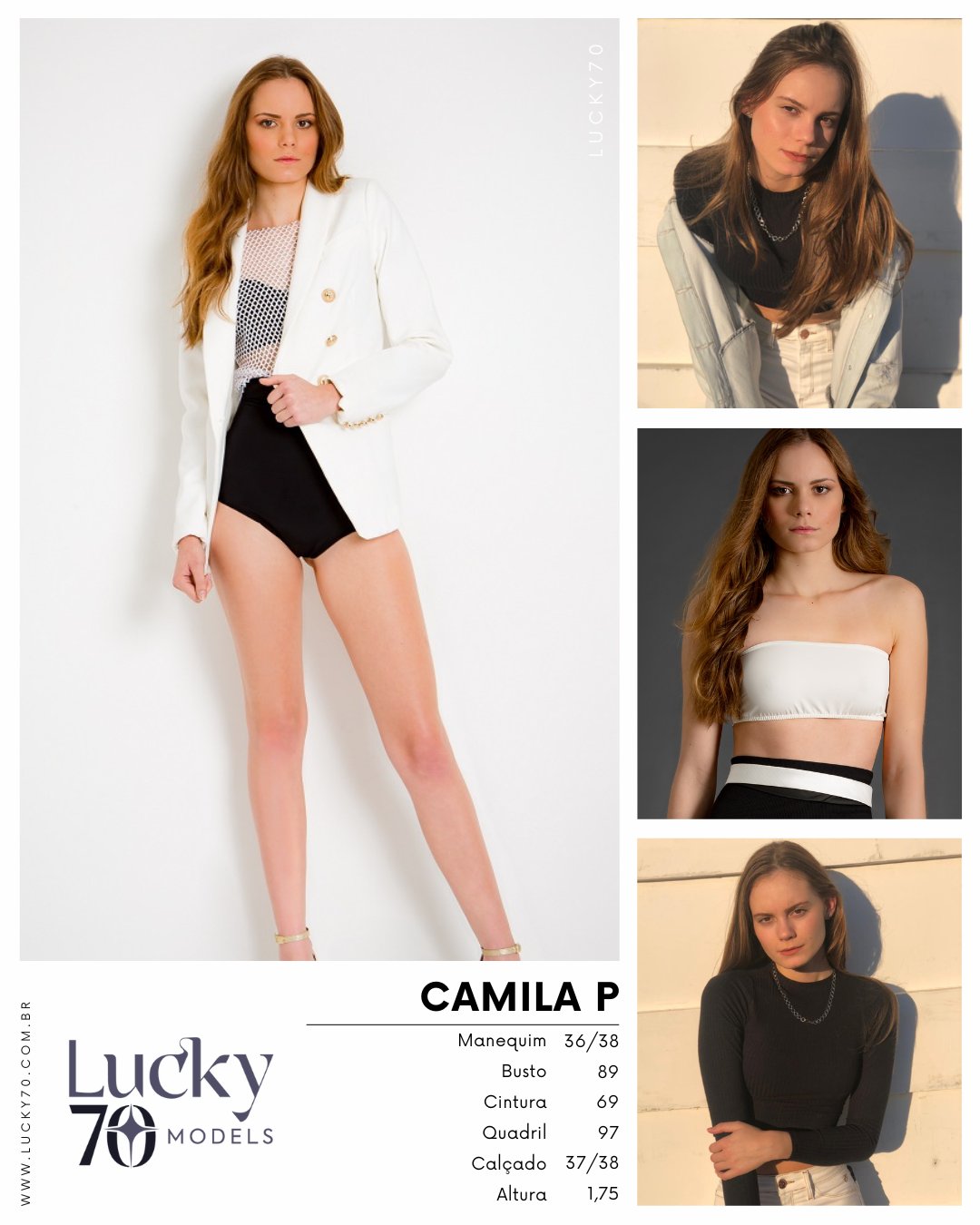 Modelo profissional CAMILA P na Lucky70