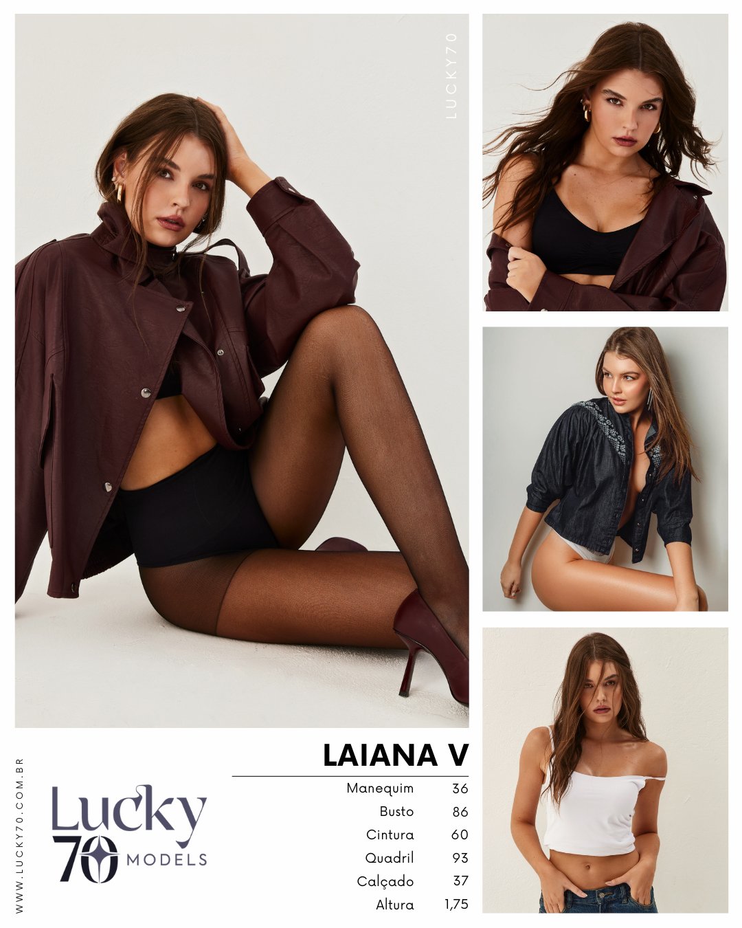 Modelo profissional LAIANA V na Lucky70
