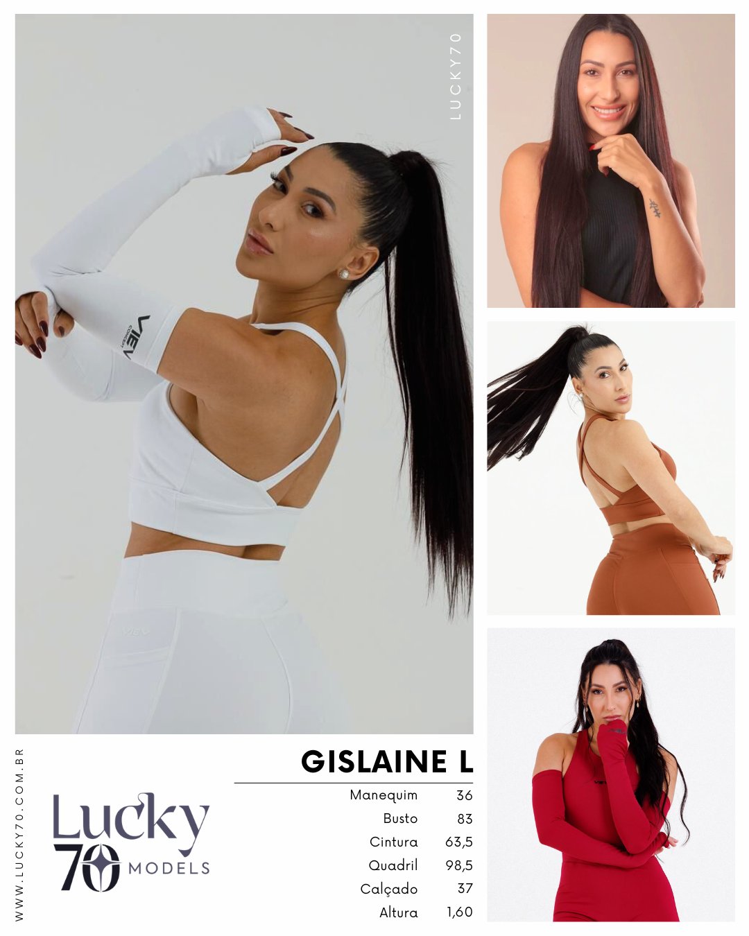Modelo profissional GISLAINE L na Lucky70